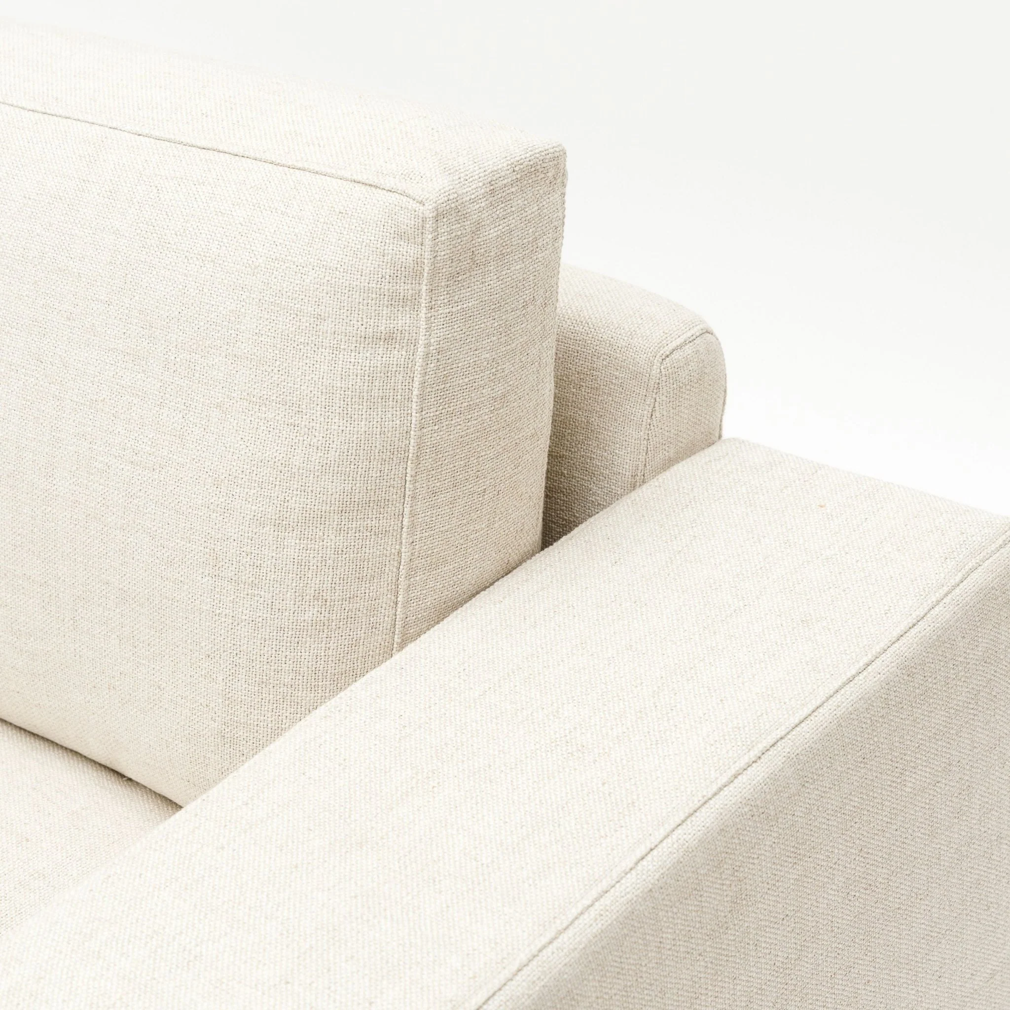 Hansen L Shaped Sofa - Oatmeal - Image 12