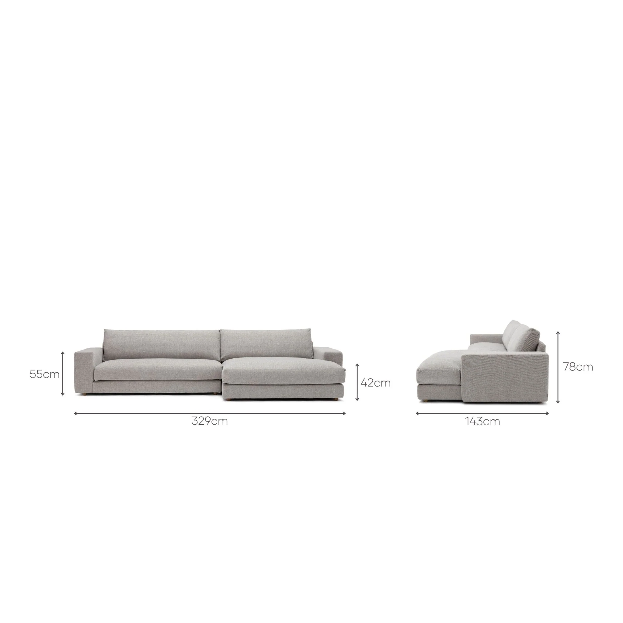 Hansen L Shaped Sofa - Sylvia Haze - Image 8