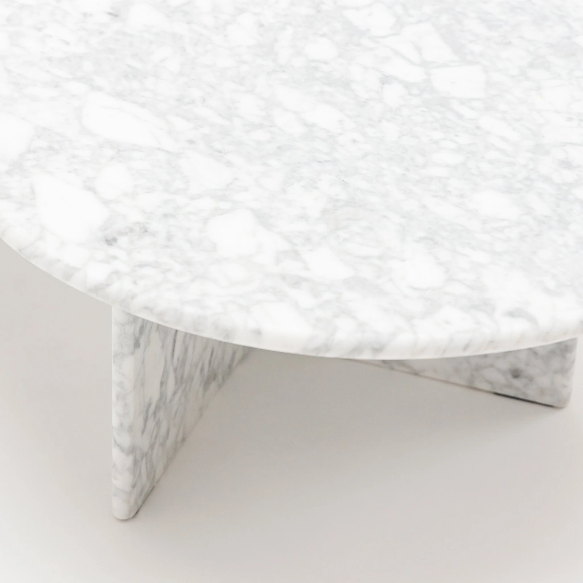 Haven Oval Coffee Table - Carrara Marble - Image 5