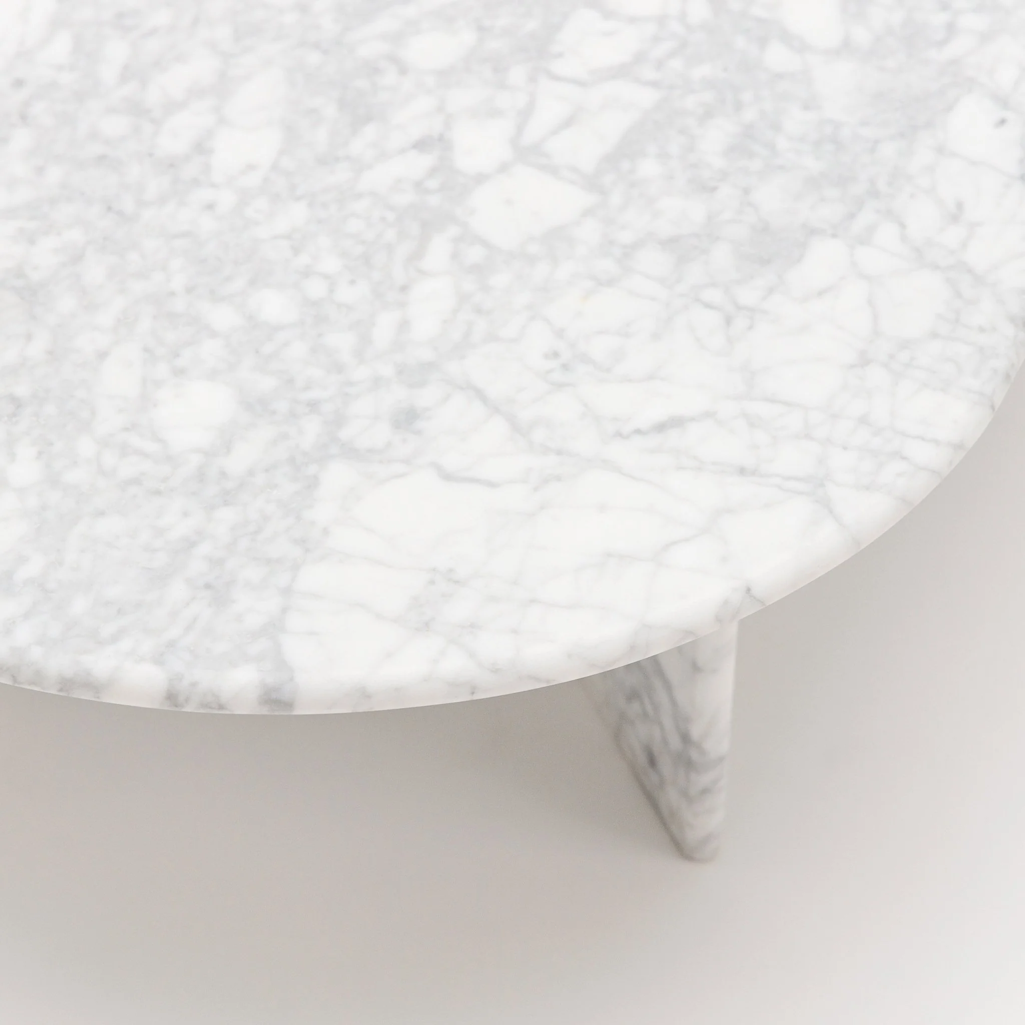 Haven Oval Coffee Table - Carrara Marble - Image 7