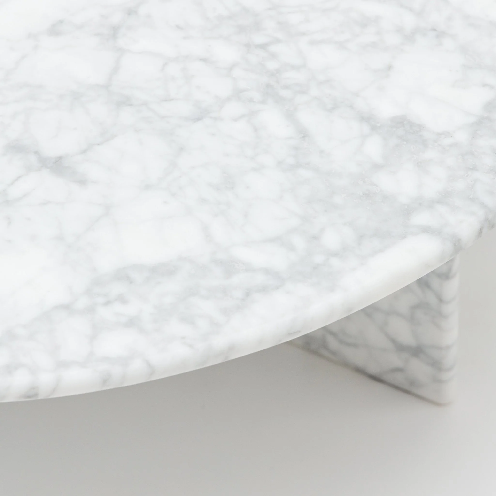 Haven Round Coffee Table - Carrara Marble - Image 5