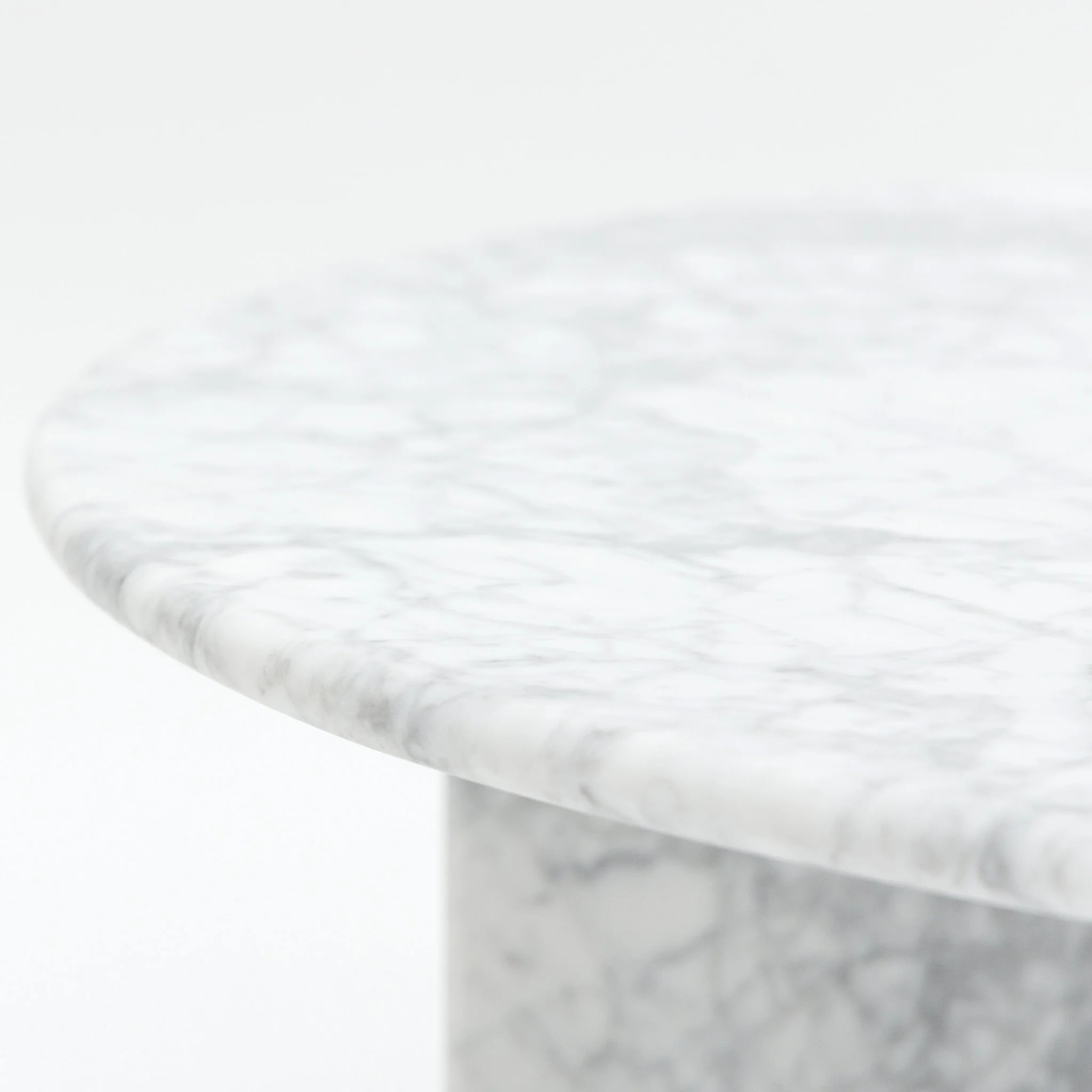 Haven Round Coffee Table - Carrara Marble - Image 7