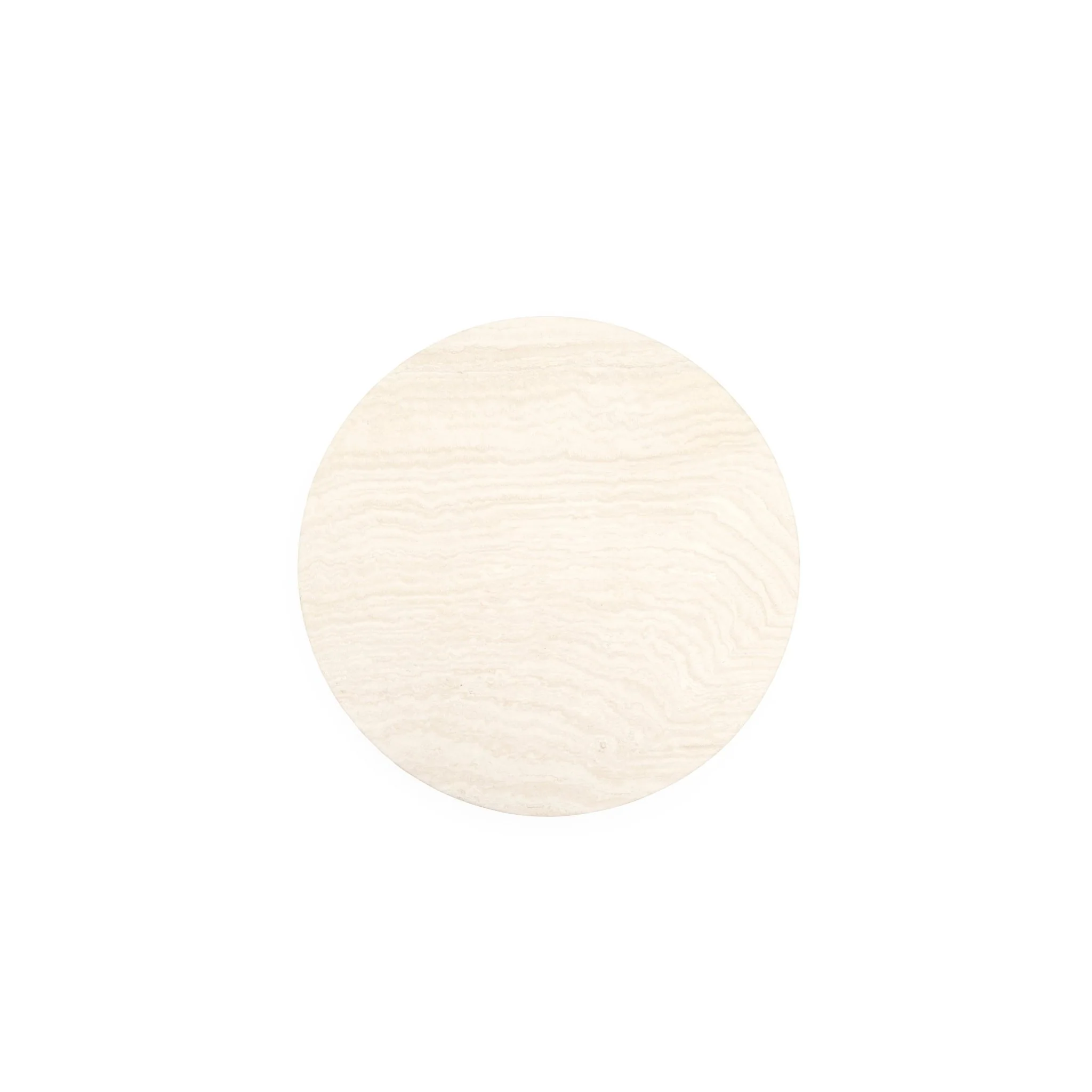 Haven Round Coffee Table - White Travertine - Image 3