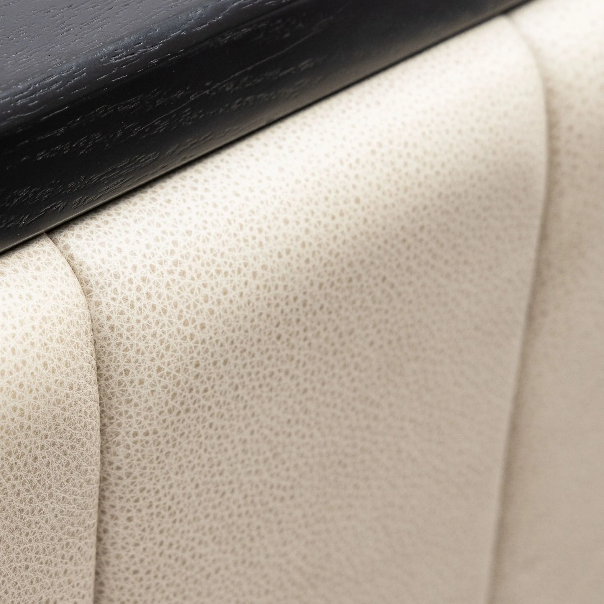 Hover Bed - Black Oak & Limestone Leather - Image 15