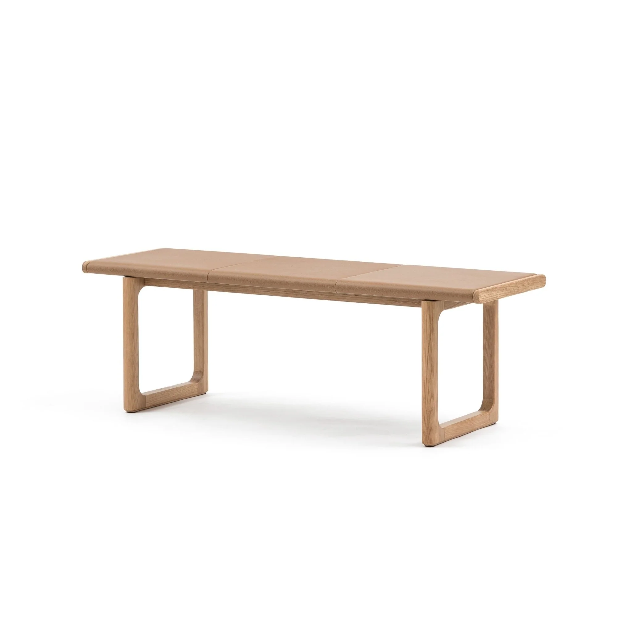 Hover Bench - Light Oak & Pecan Leather - Image 11
