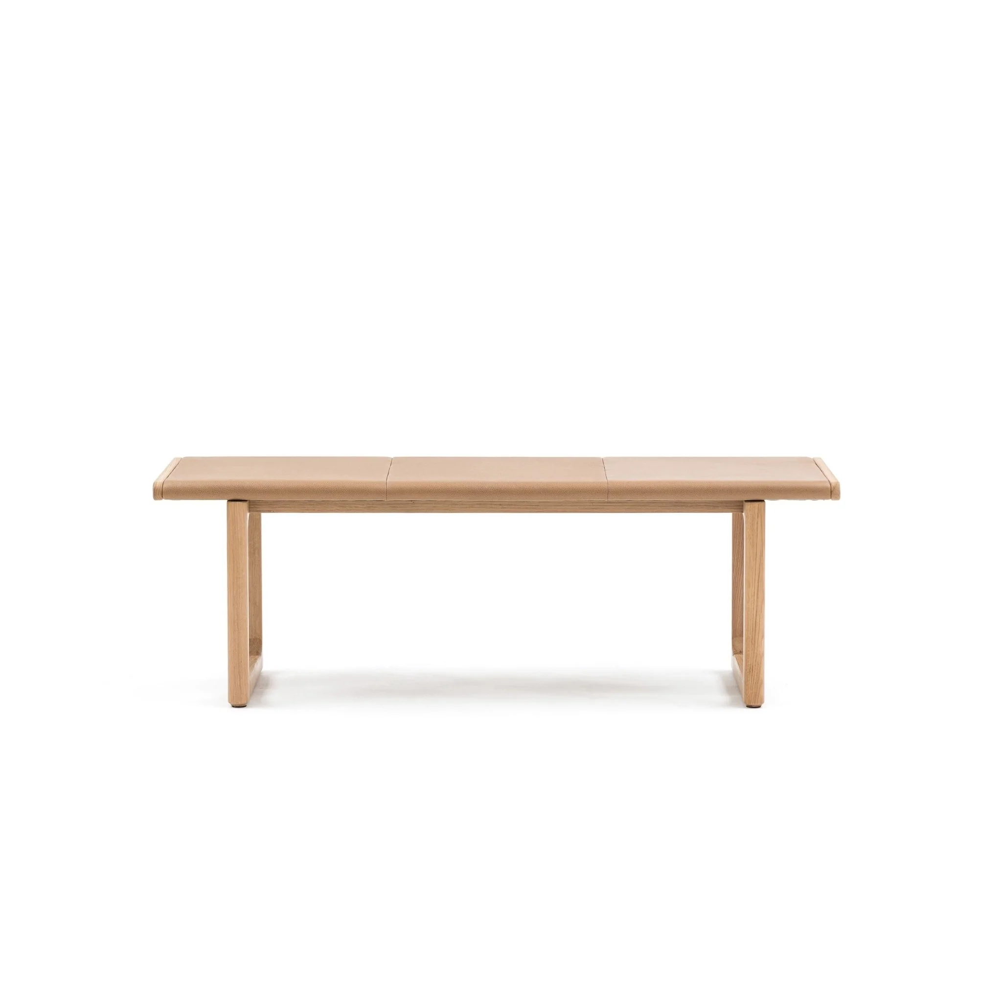 Hover Bench - Light Oak & Pecan Leather - Image 12