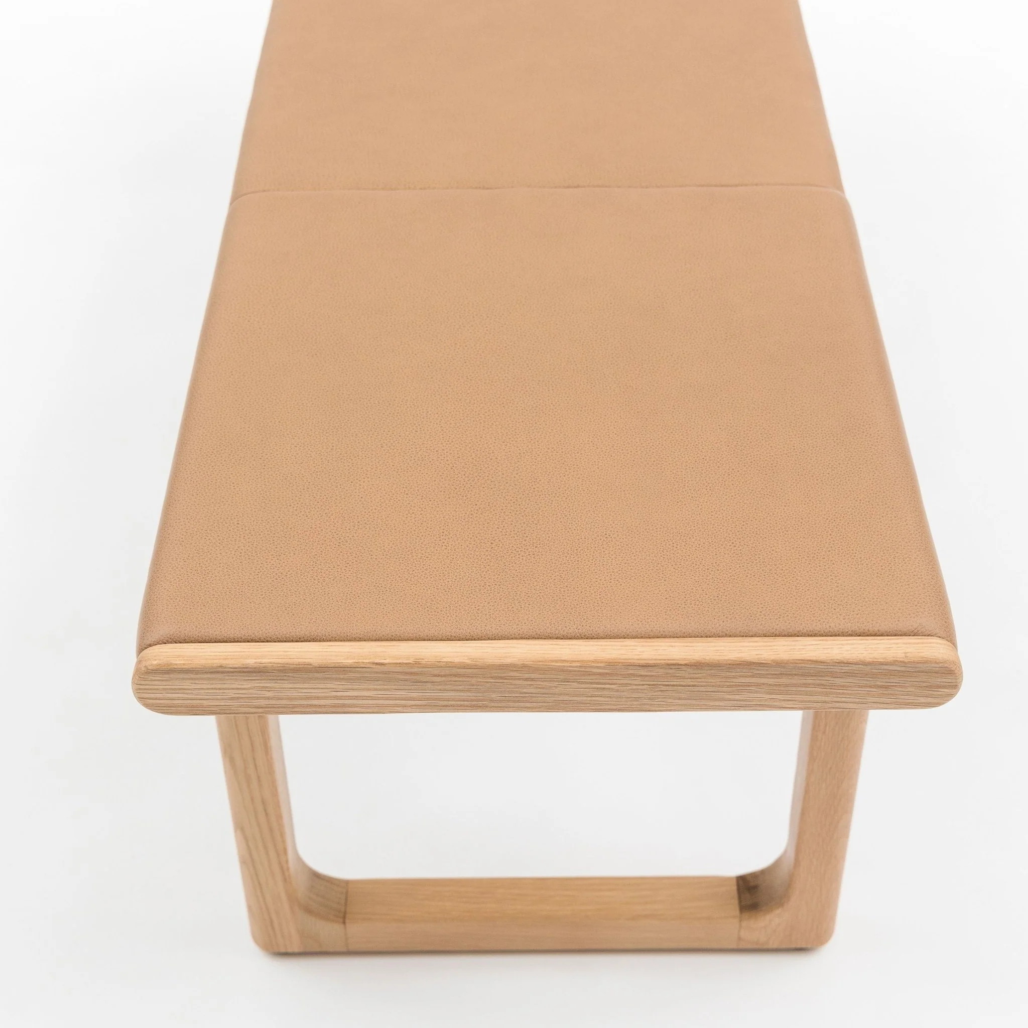 Hover Bench - Light Oak & Pecan Leather - Image 14