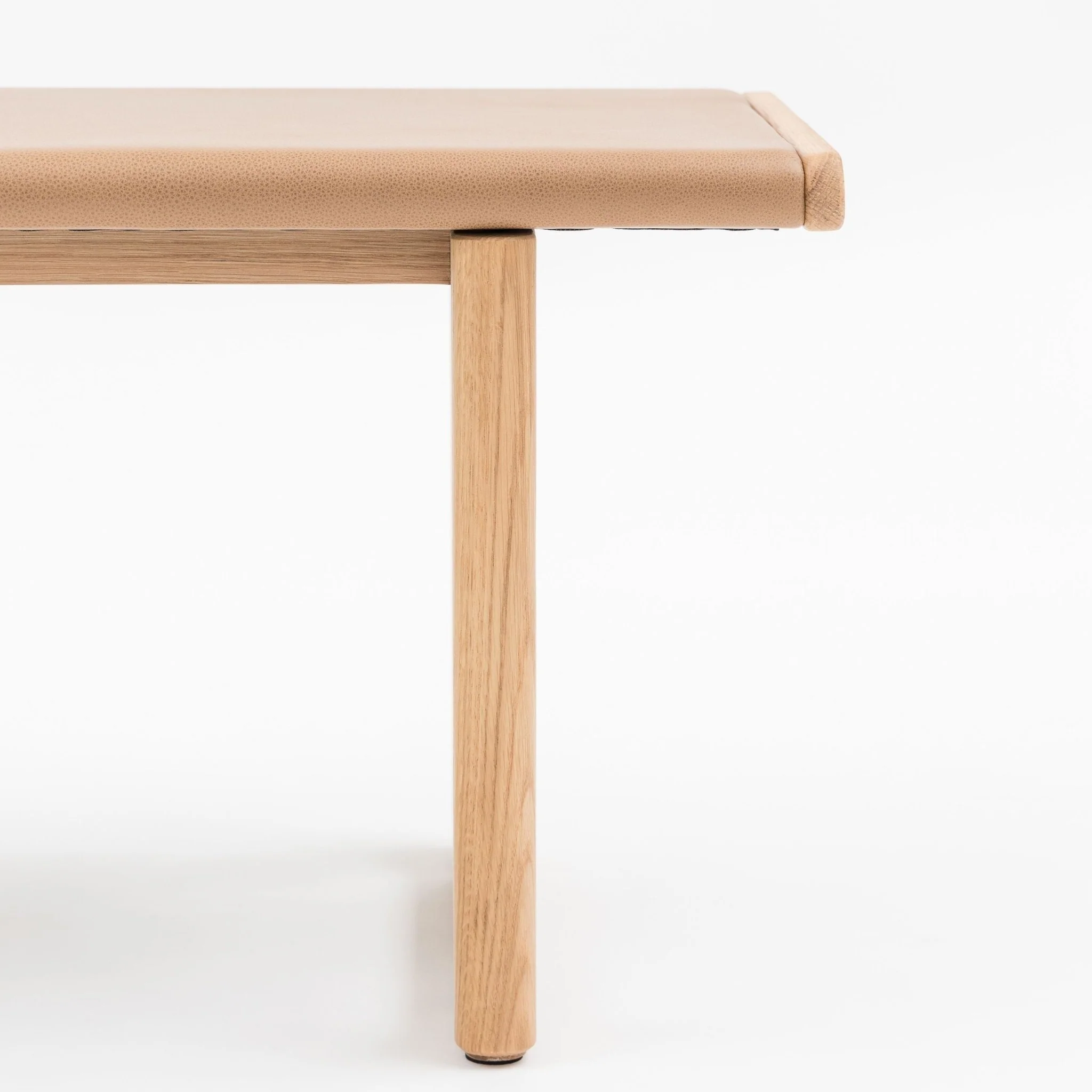 Hover Bench - Light Oak & Pecan Leather - Image 18