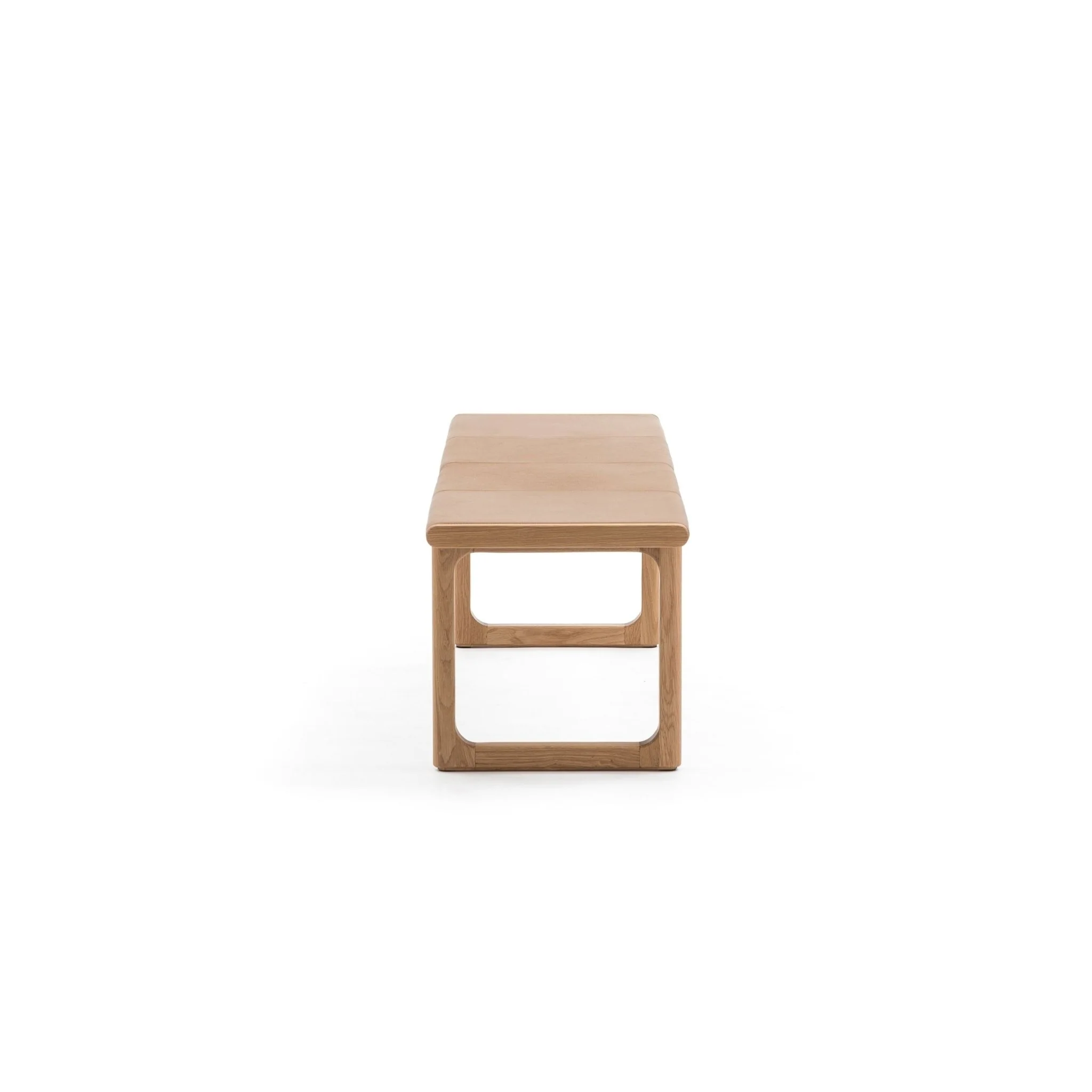 Hover Bench - Light Oak & Pecan Leather - Image 3