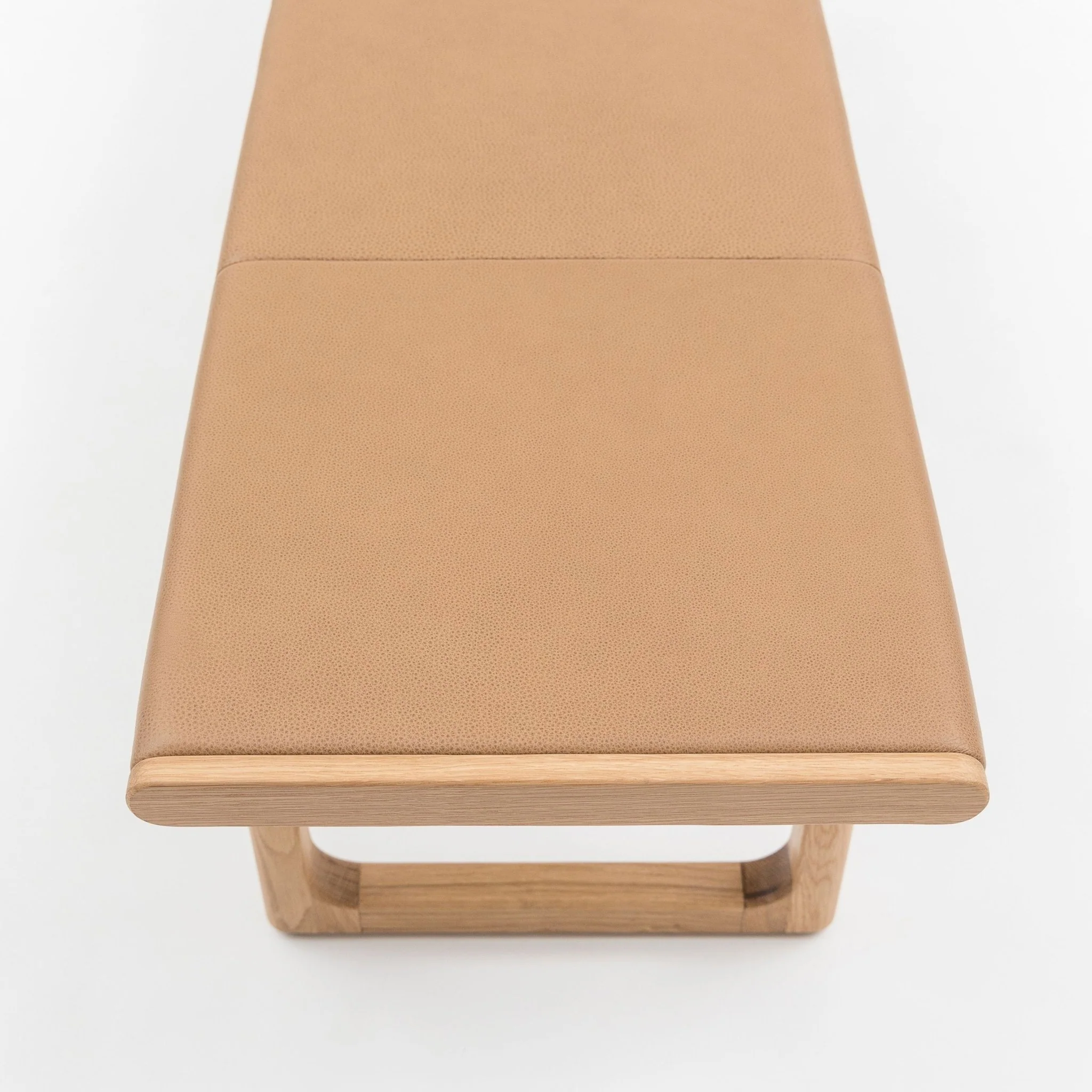 Hover Bench - Light Oak & Pecan Leather - Image 7