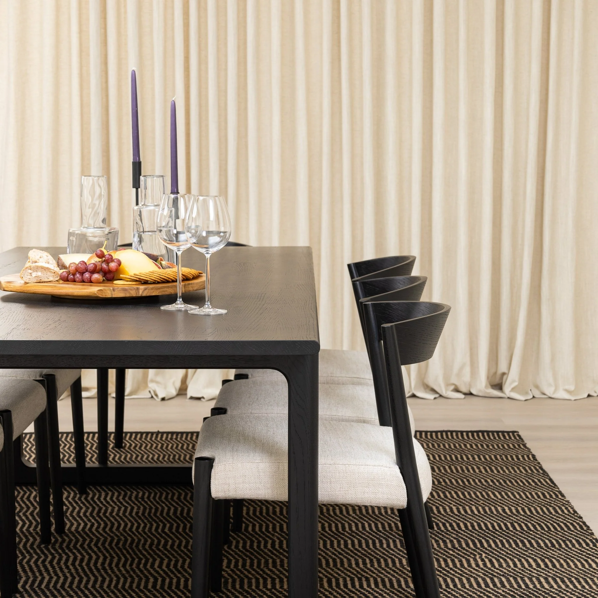 Hover Dining Table - Black Oak - Image 15