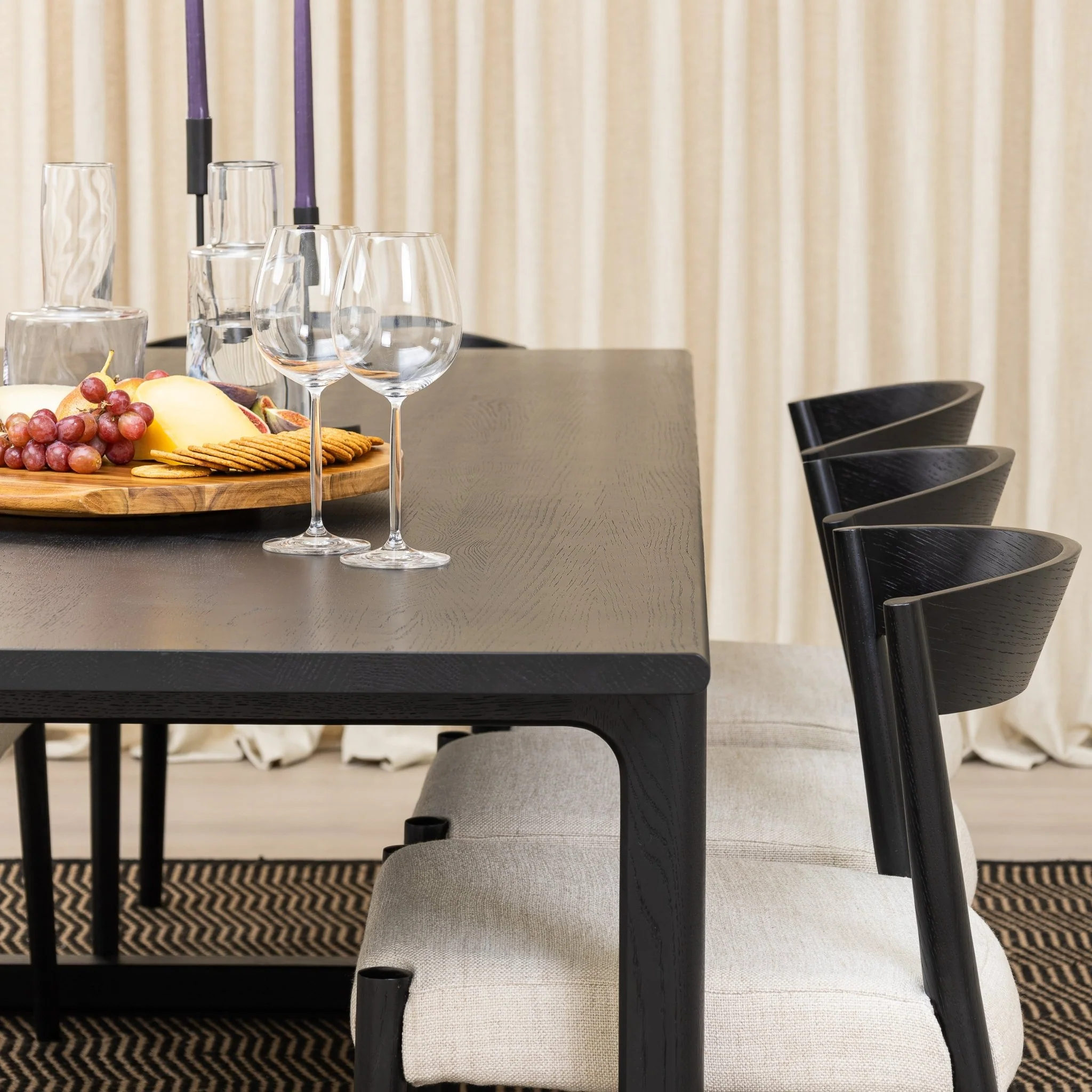 Hover Dining Table - Black Oak - Image 17