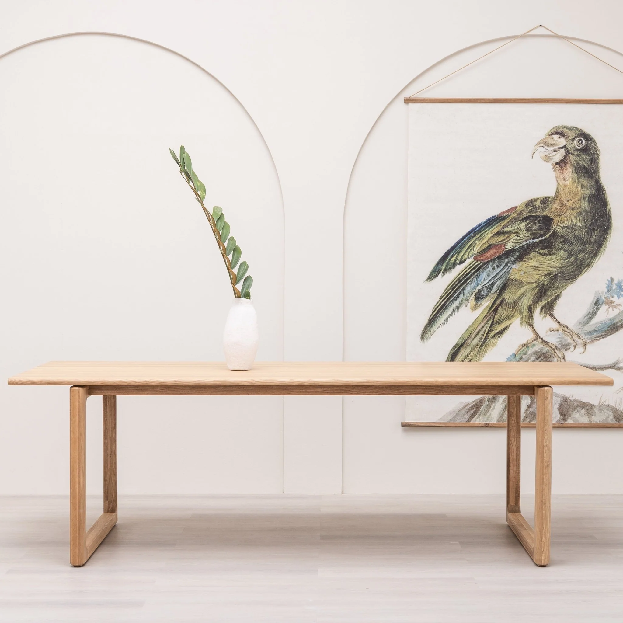 Hover Dining Table - Light Oak - Image 8