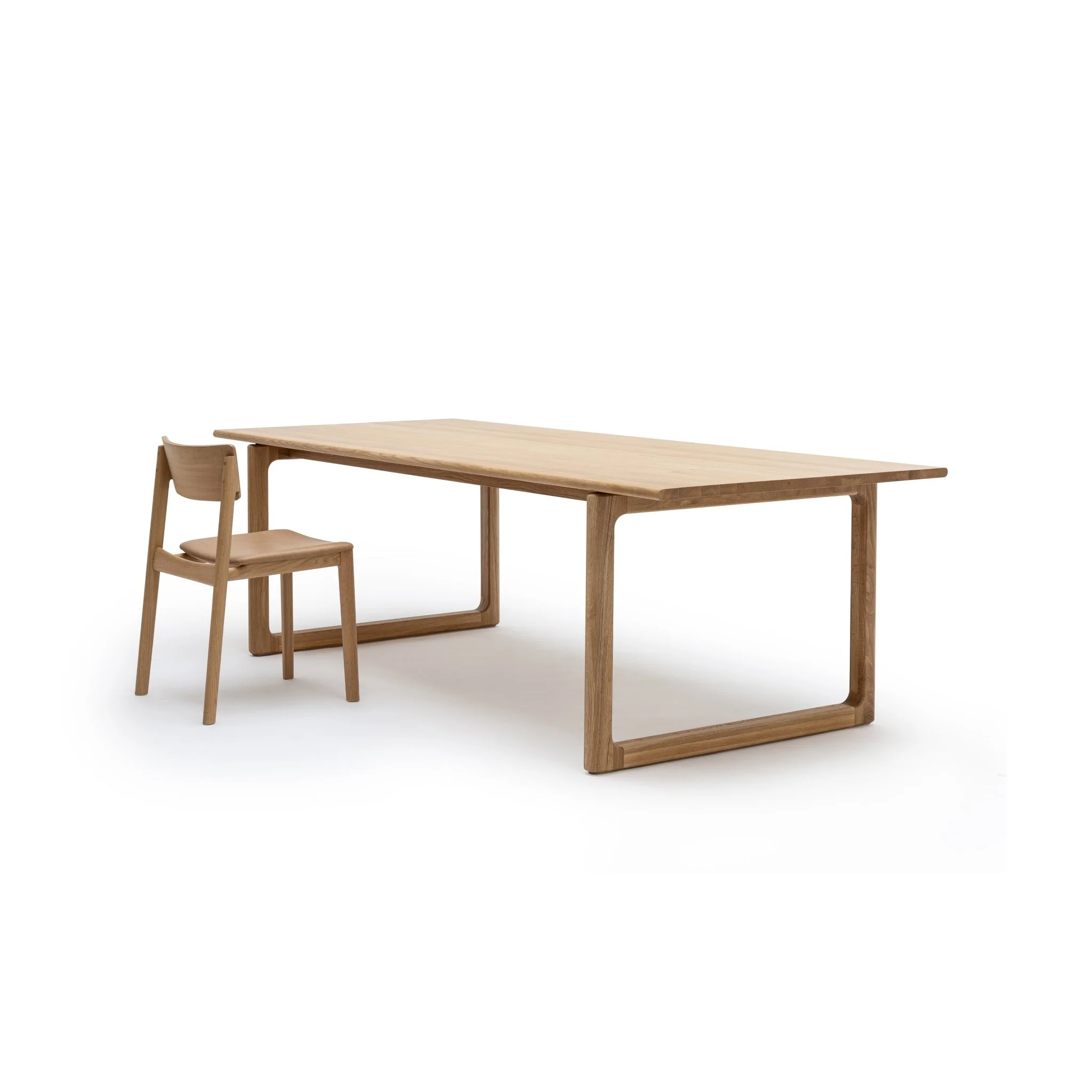 Hover Dining Table - Light Oak - Image 9