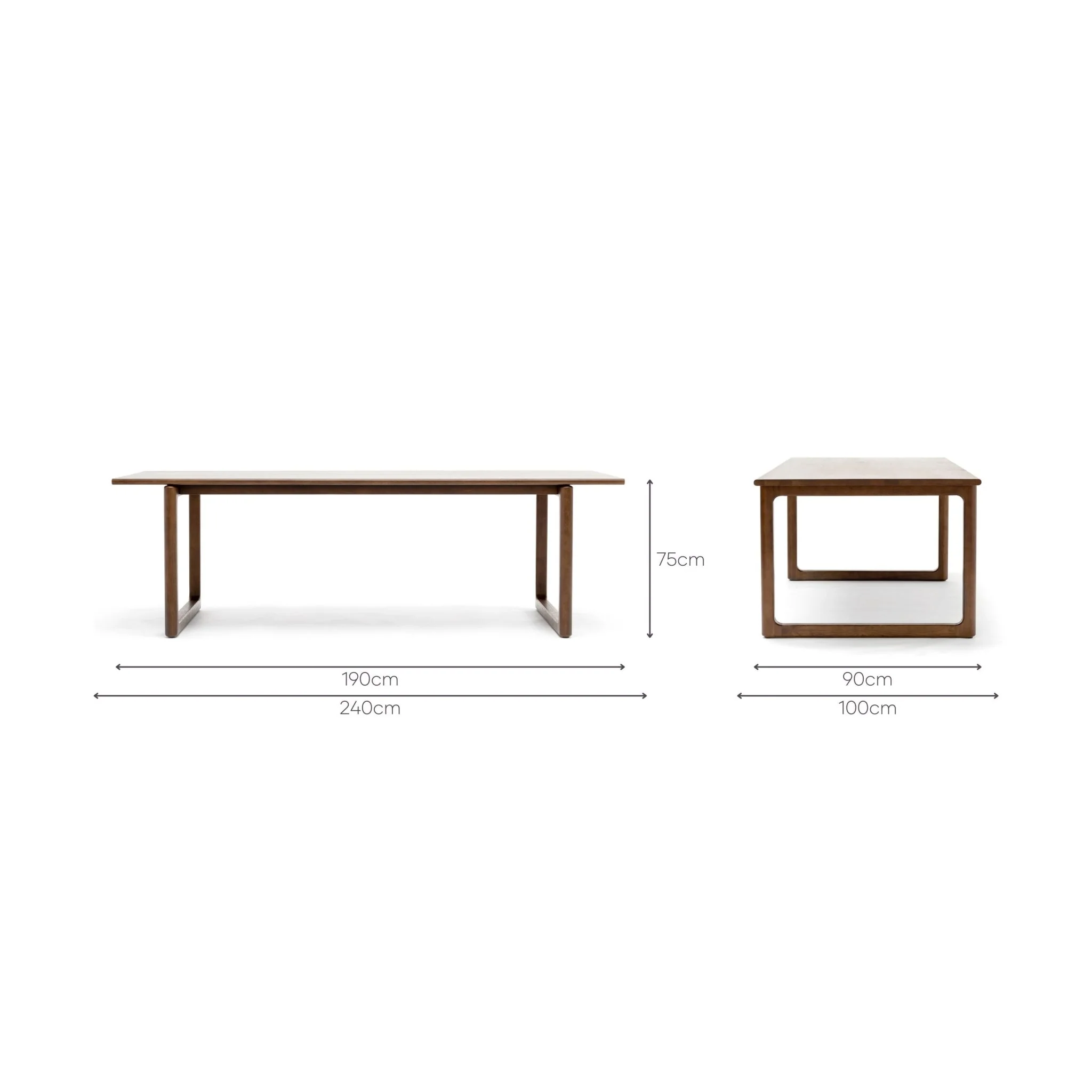 Hover Dining Table - Smoked Oak - Image 11