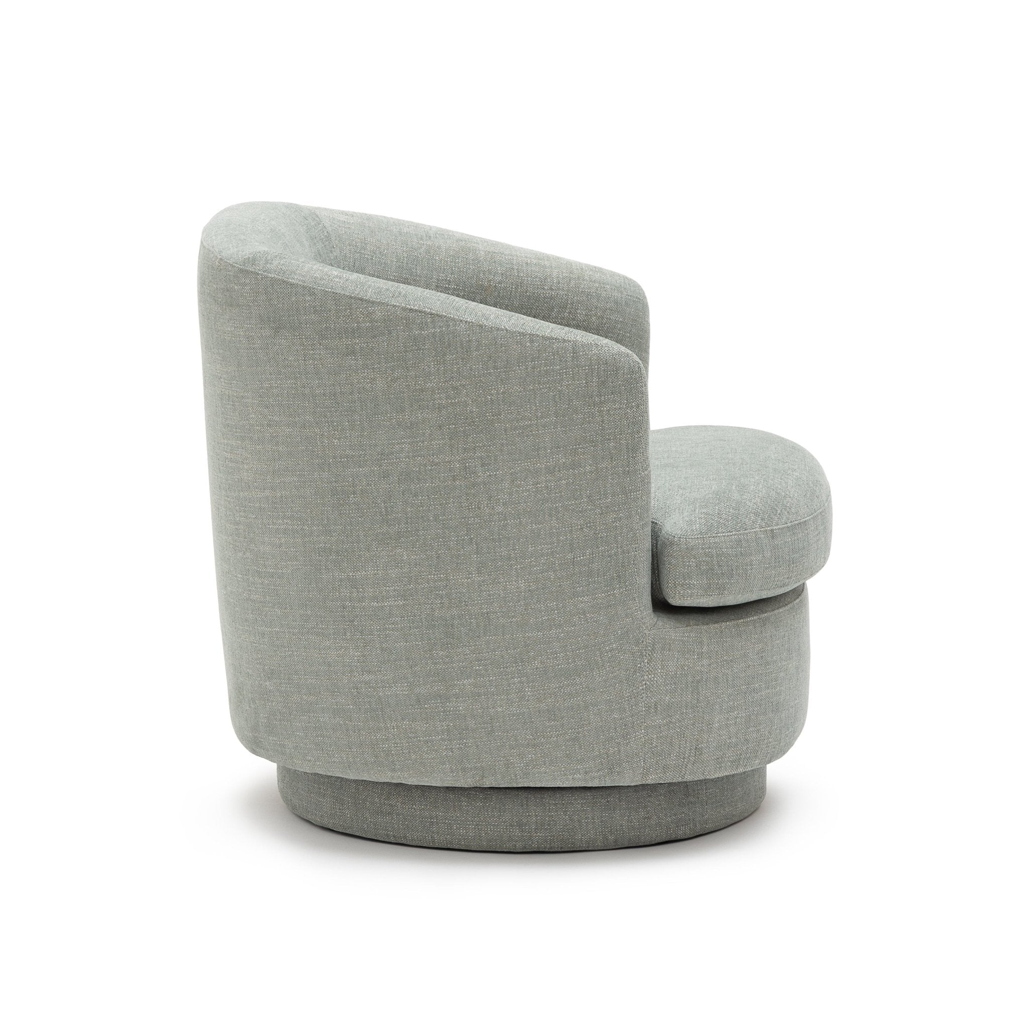 Hugo Swivel Chair - Seashell Blue - Image 3