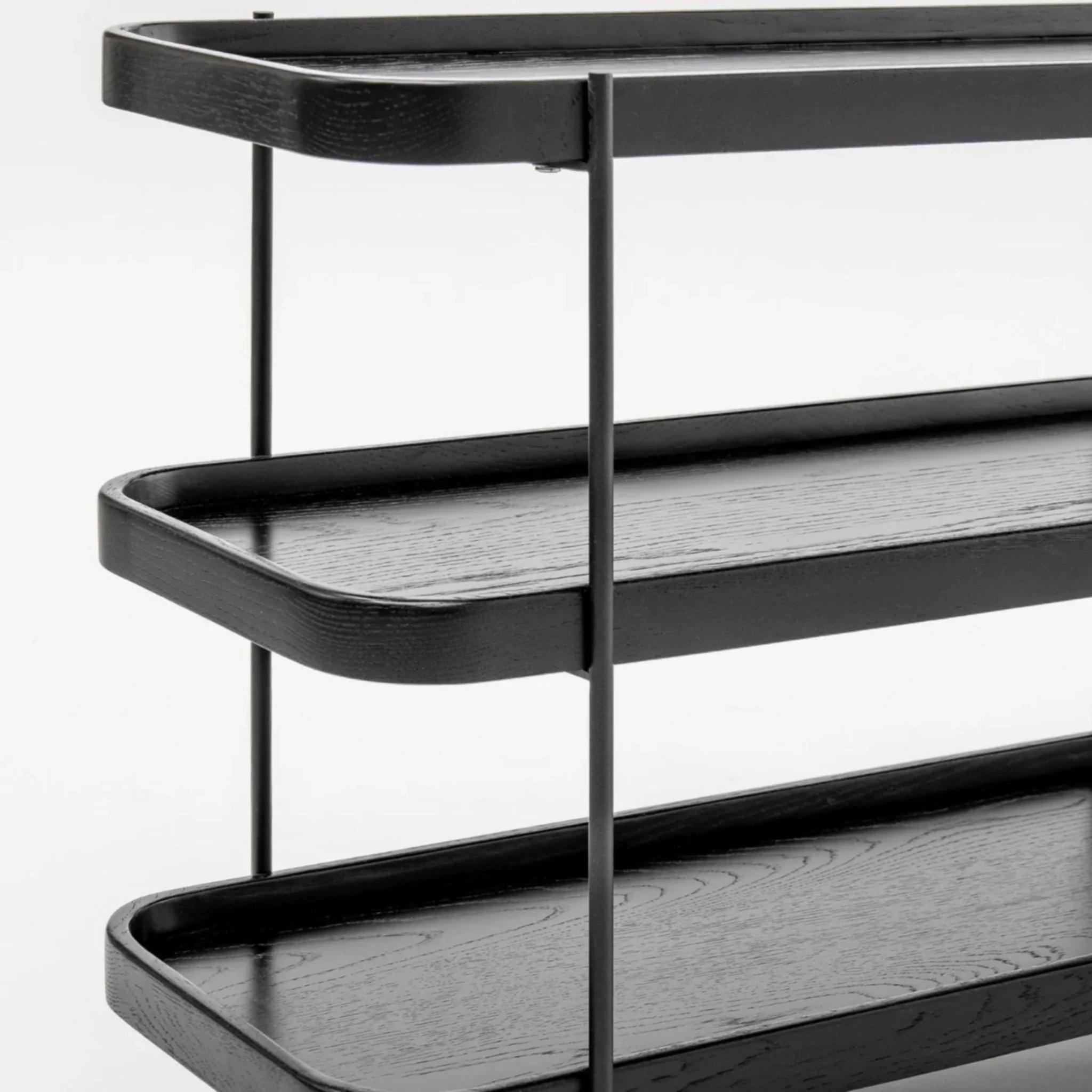 Humla 3 Tiered Shelf - Black Oak - Image 5