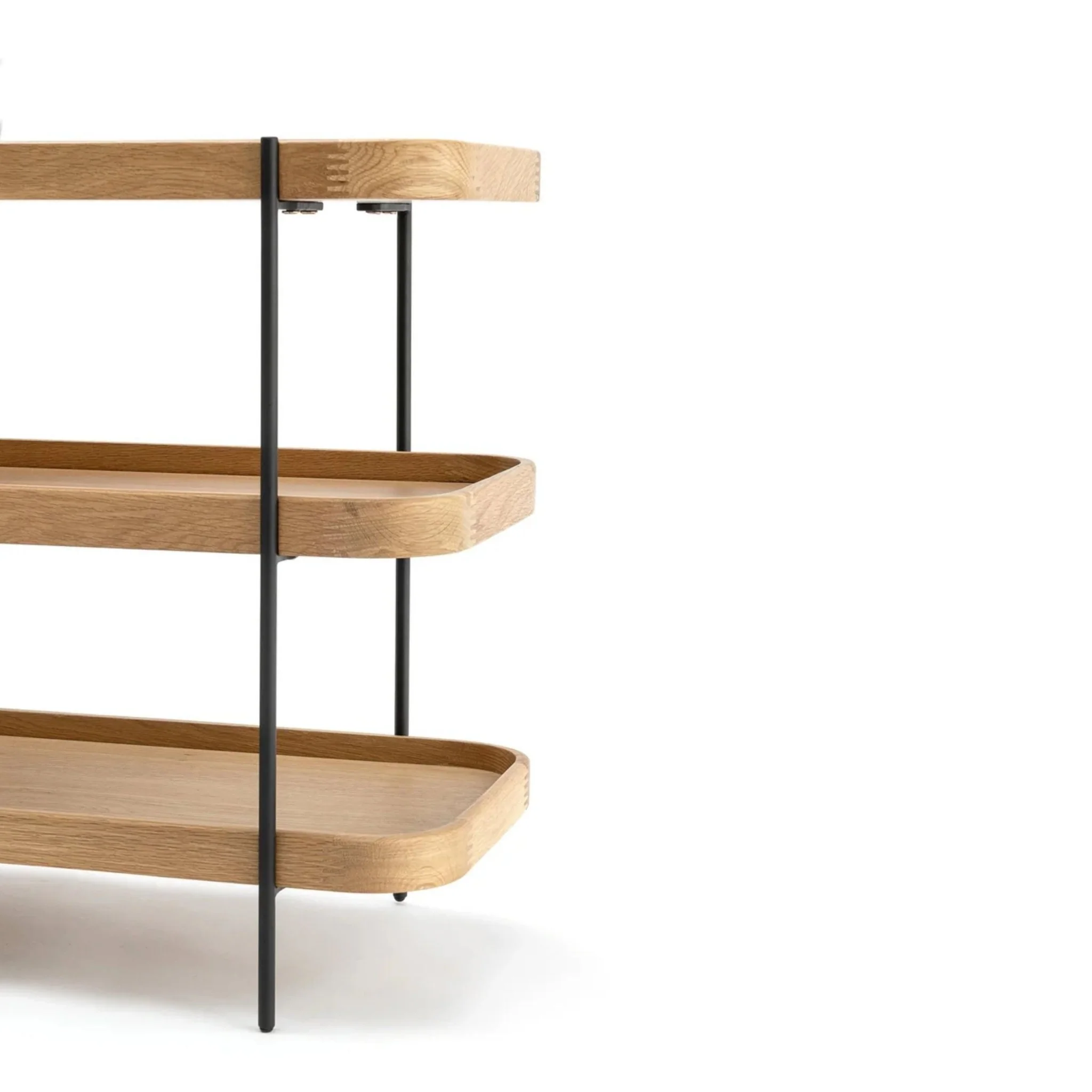 Humla 3 Tiered Shelf - Light Oak - Image 3
