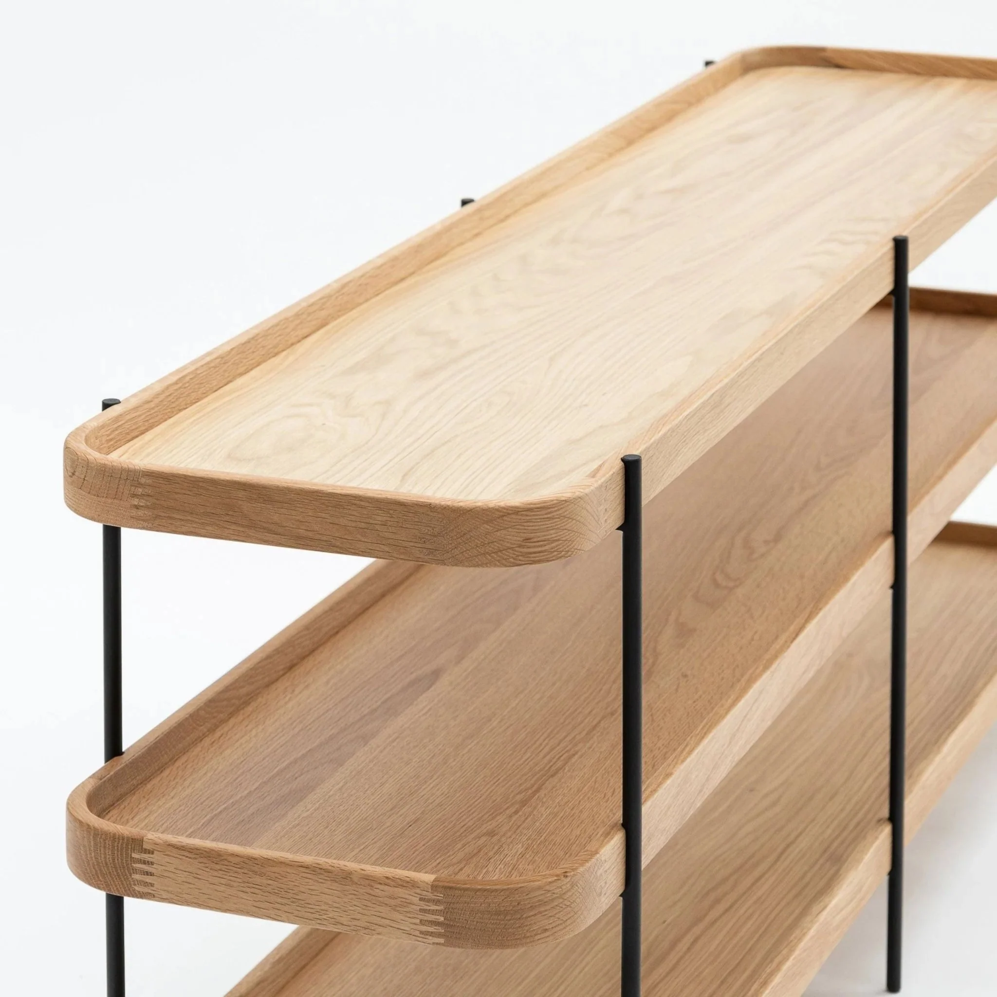 Humla 3 Tiered Shelf - Light Oak - Image 4