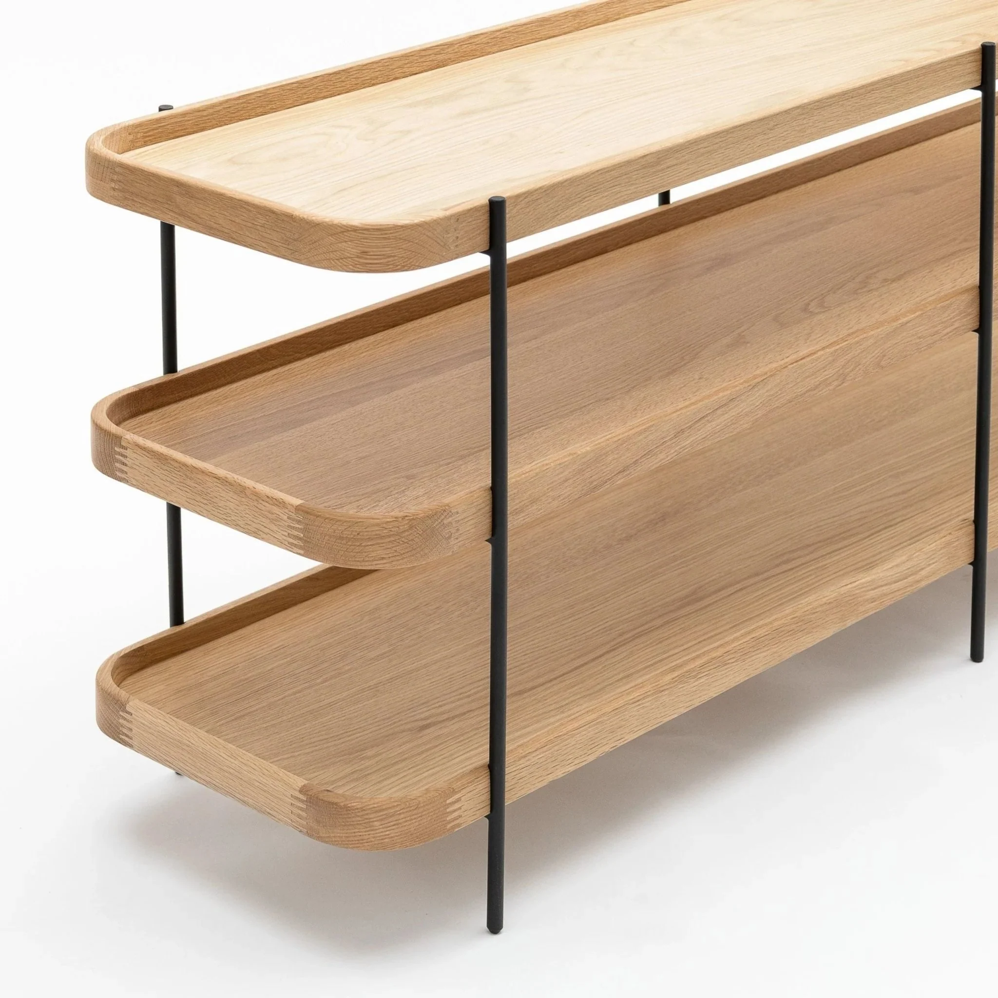 Humla 3 Tiered Shelf - Light Oak - Image 5
