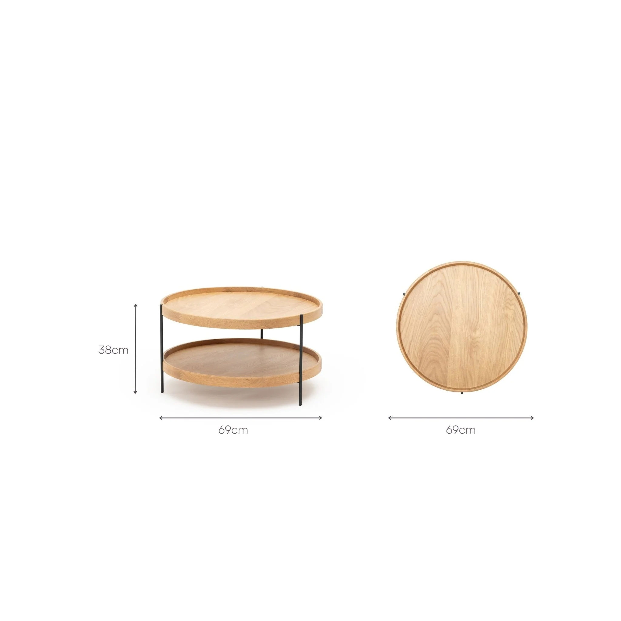 Humla Coffee Table - Light Oak - Image 20