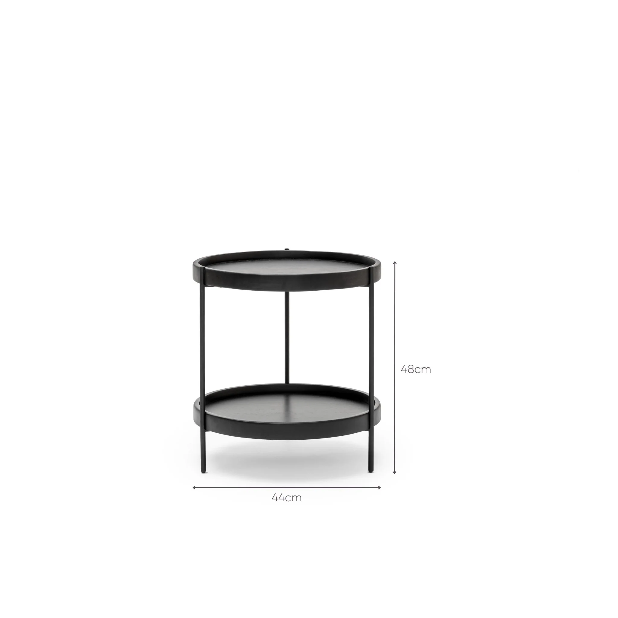 Humla End Table - Black Oak - Image 6