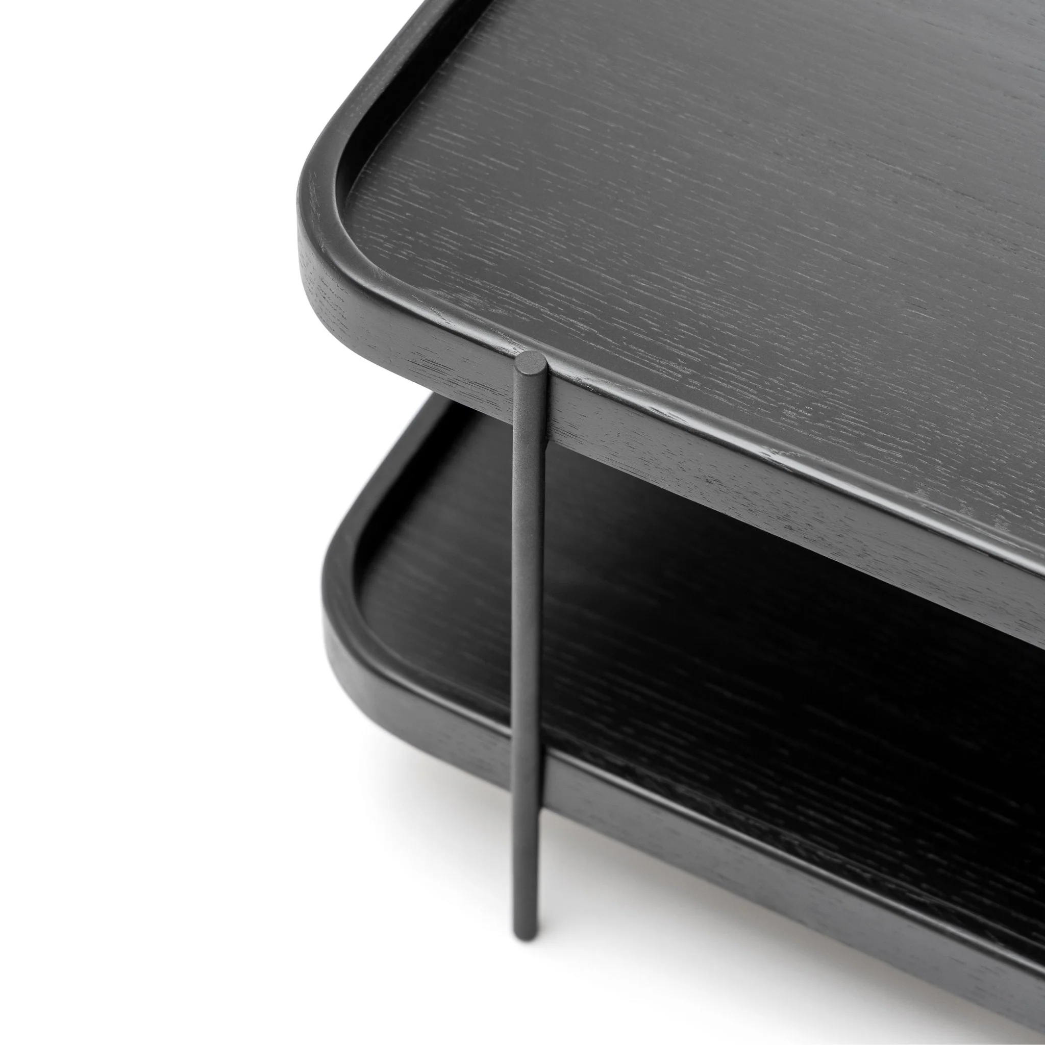 Humla Rectangular Coffee Table - Black Oak - Image 5