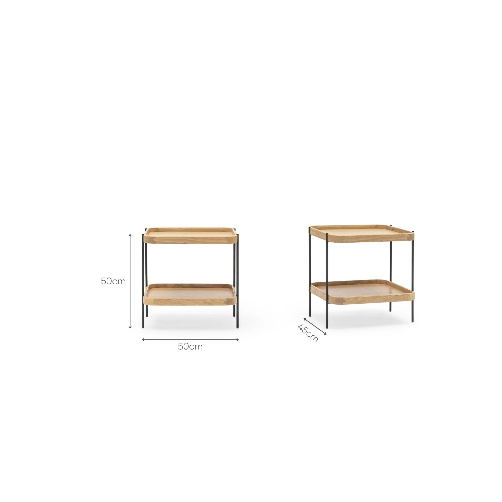 Humla Side Table - Light Oak - Image 6