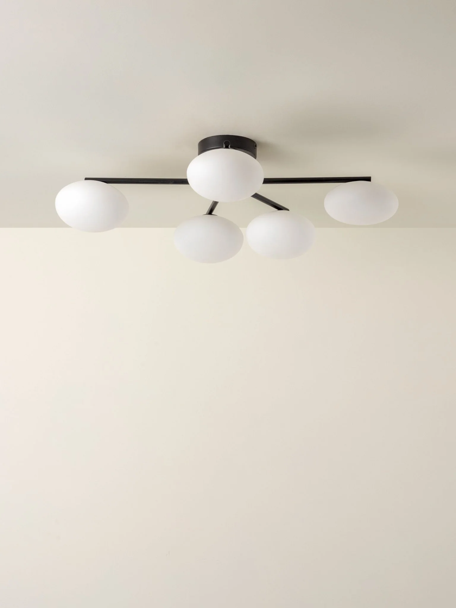 Imperial - 5 Light Black And Opal Flush