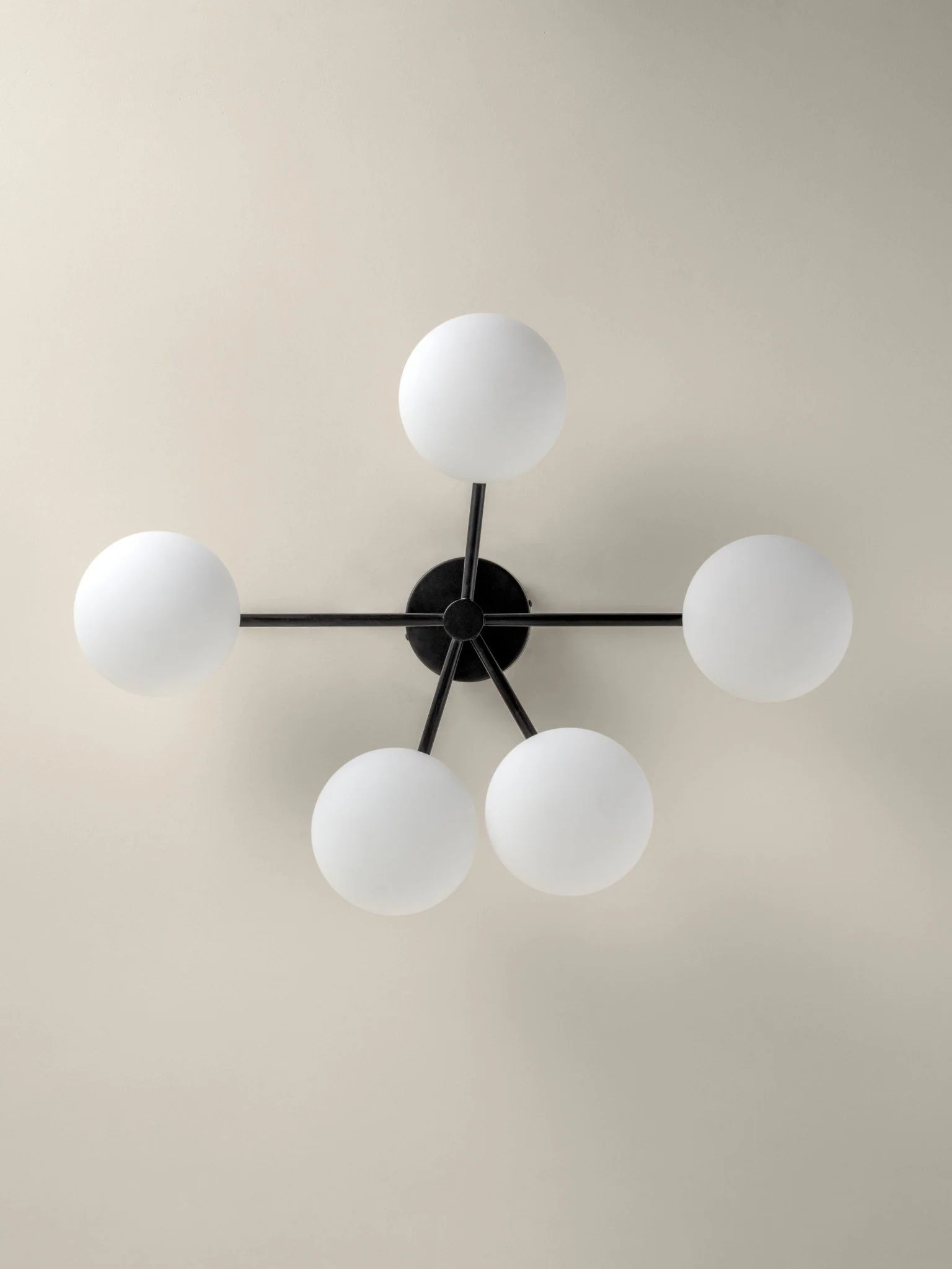 Imperial - 5 Light Black And Opal Flush - Image 3
