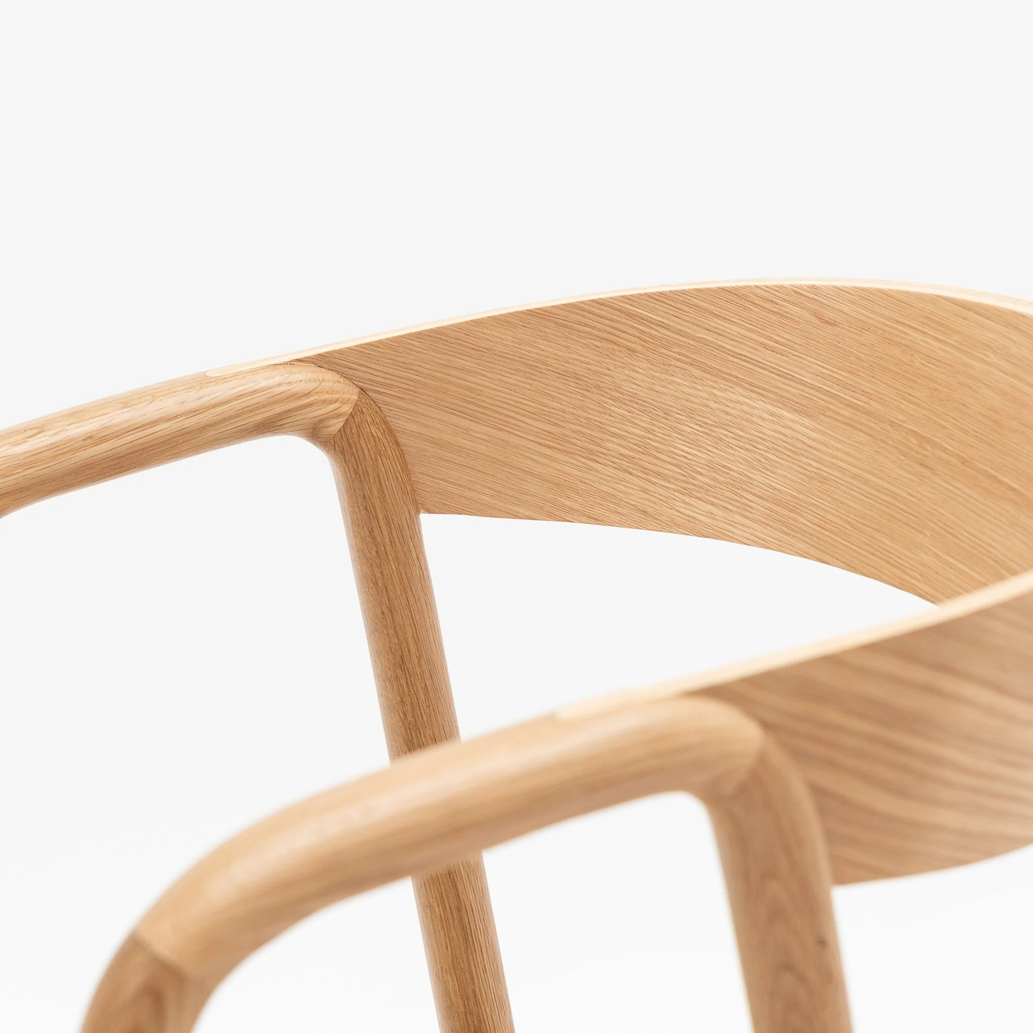 Inlay Chair - Light Oak & Limestone Leather - Image 10