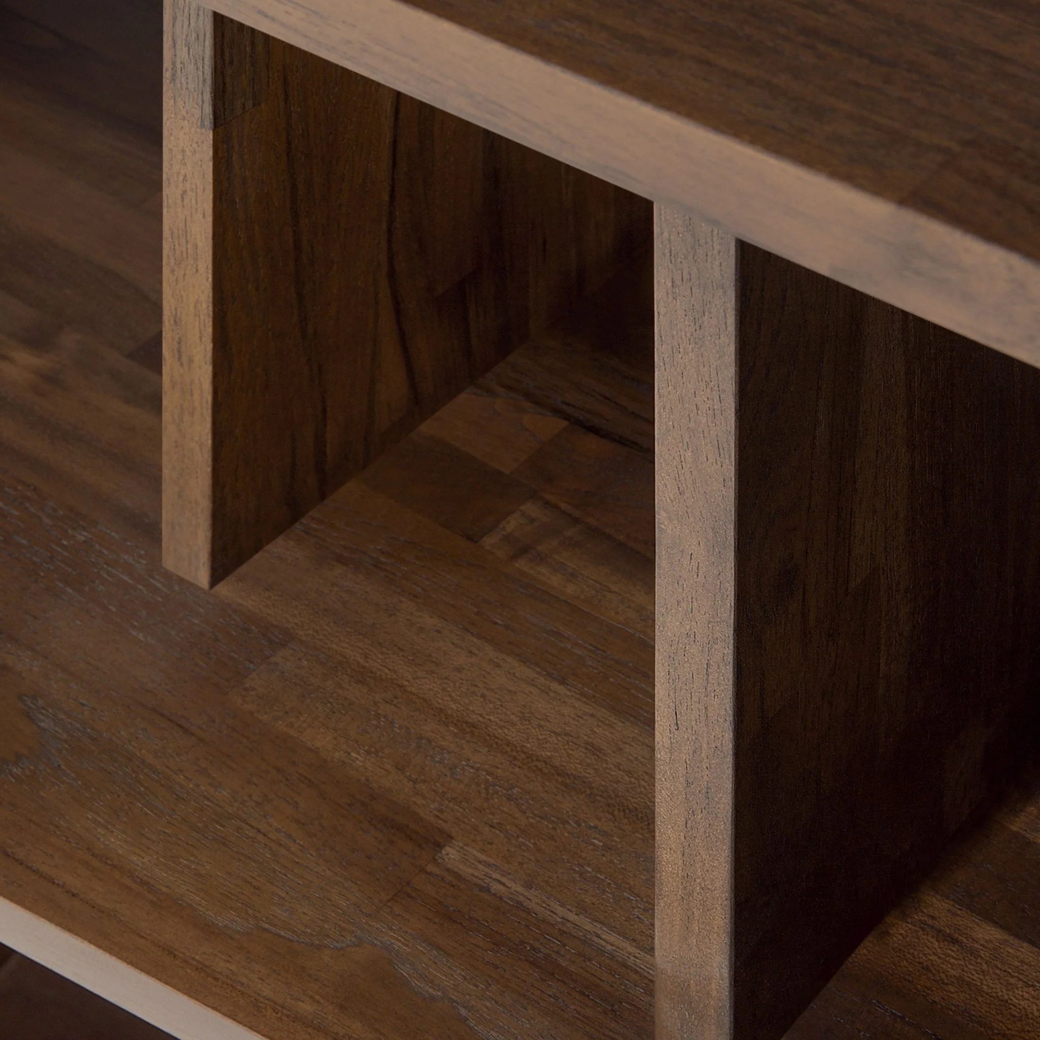 Irregular Rack - Varnished Teak - Brown - Image 3