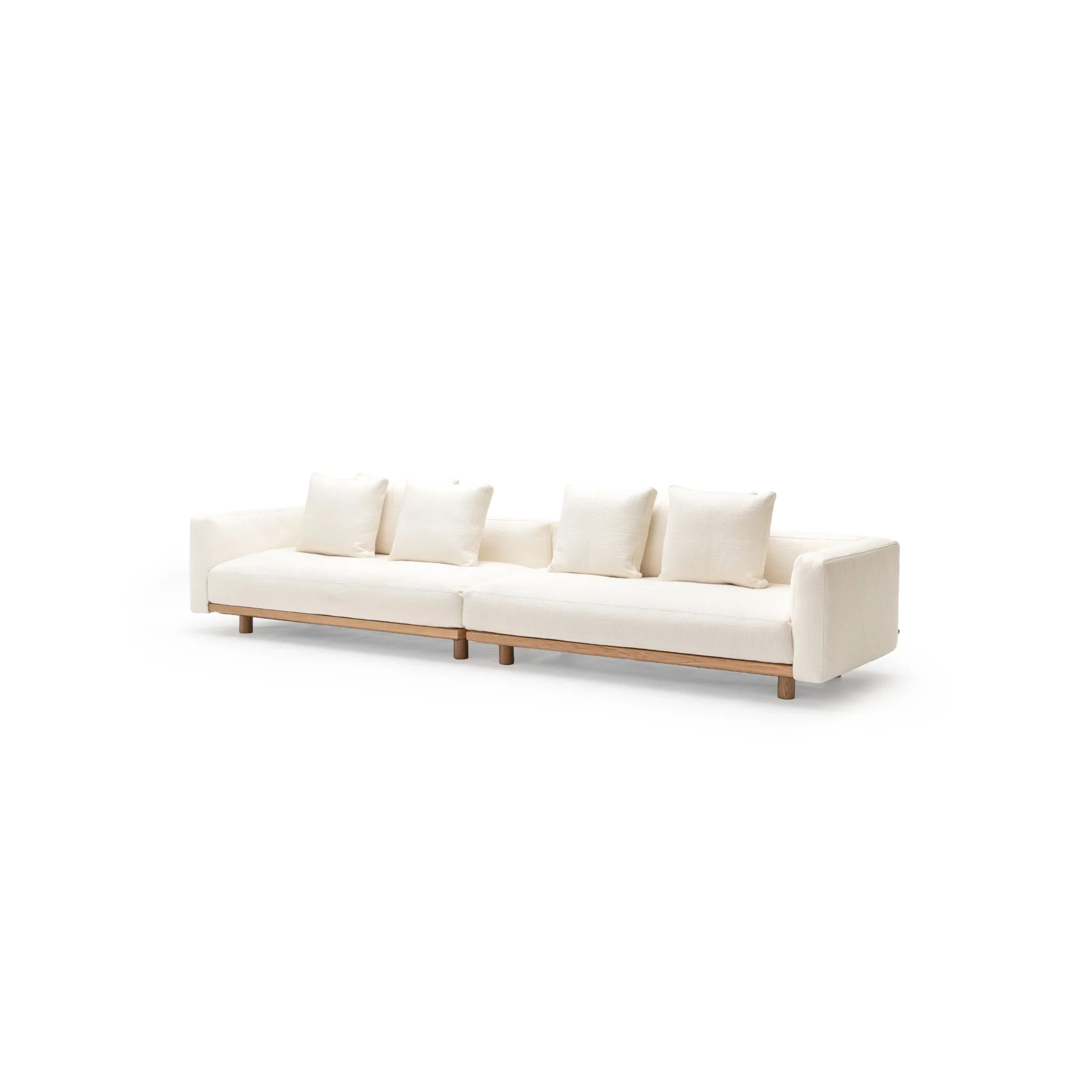 Islet Sofa - Light Oak & Cobbler Panna Cotta - Image 2