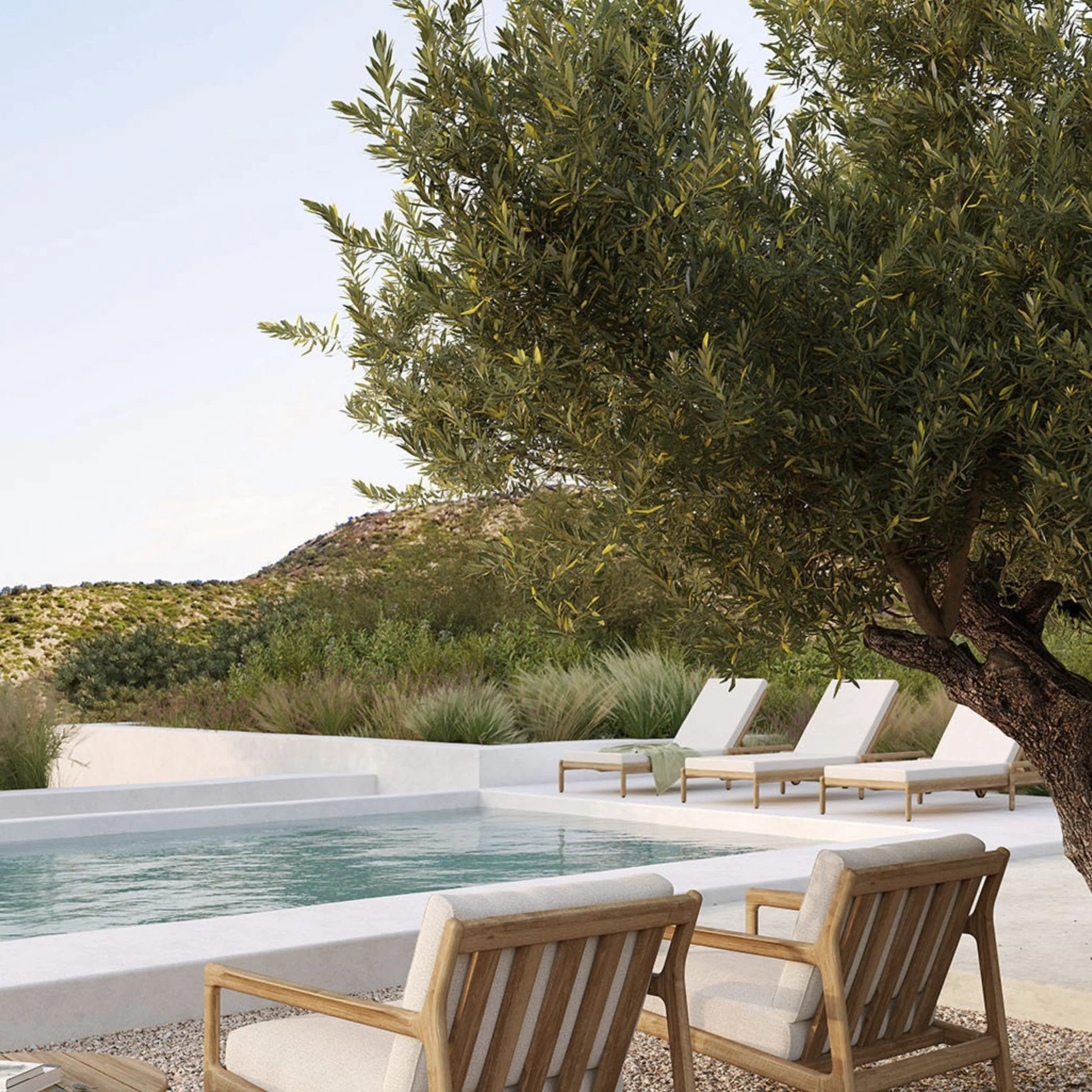 Jack Outdoor Adjustable Lounger - Off White - Image 6