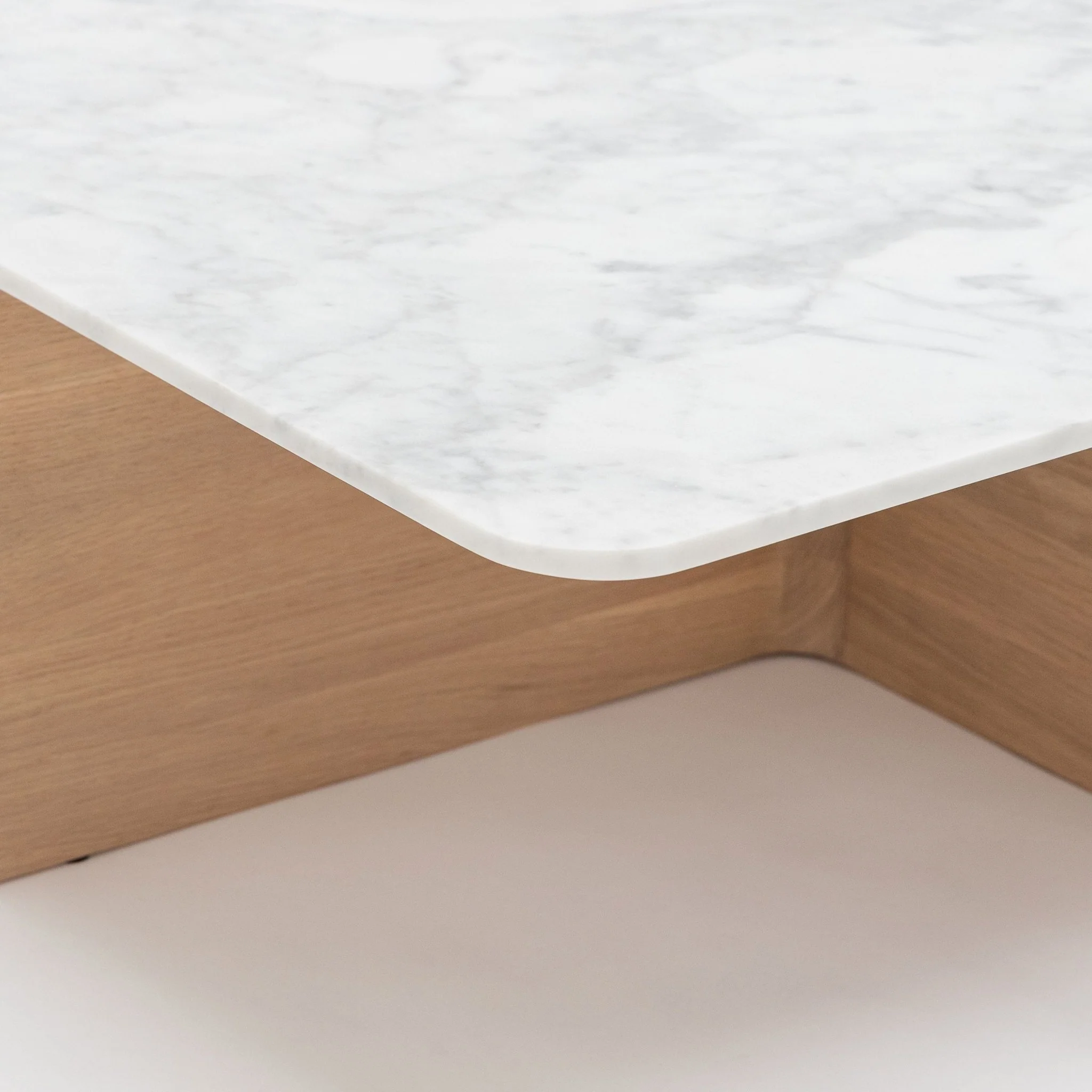 Jaunt 150 Rectangular Coffee Table - Blonde Oak & Bianca Carrara - Image 5