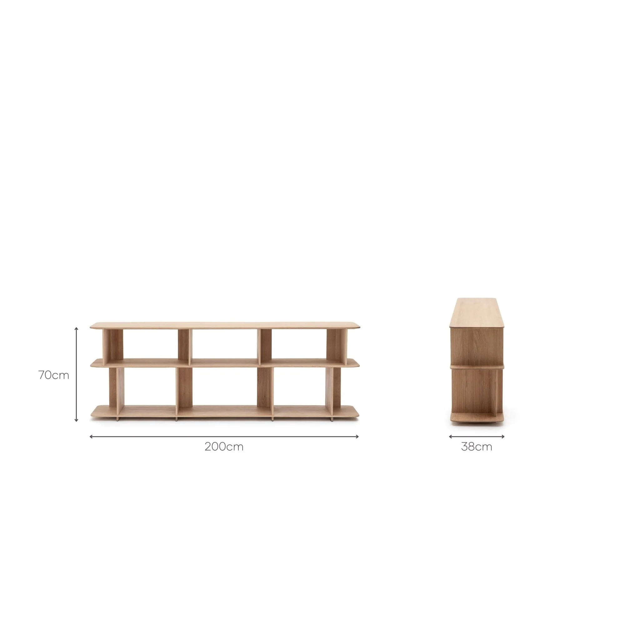 Jaunt Shelf Low - Blonde Oak - Image 13