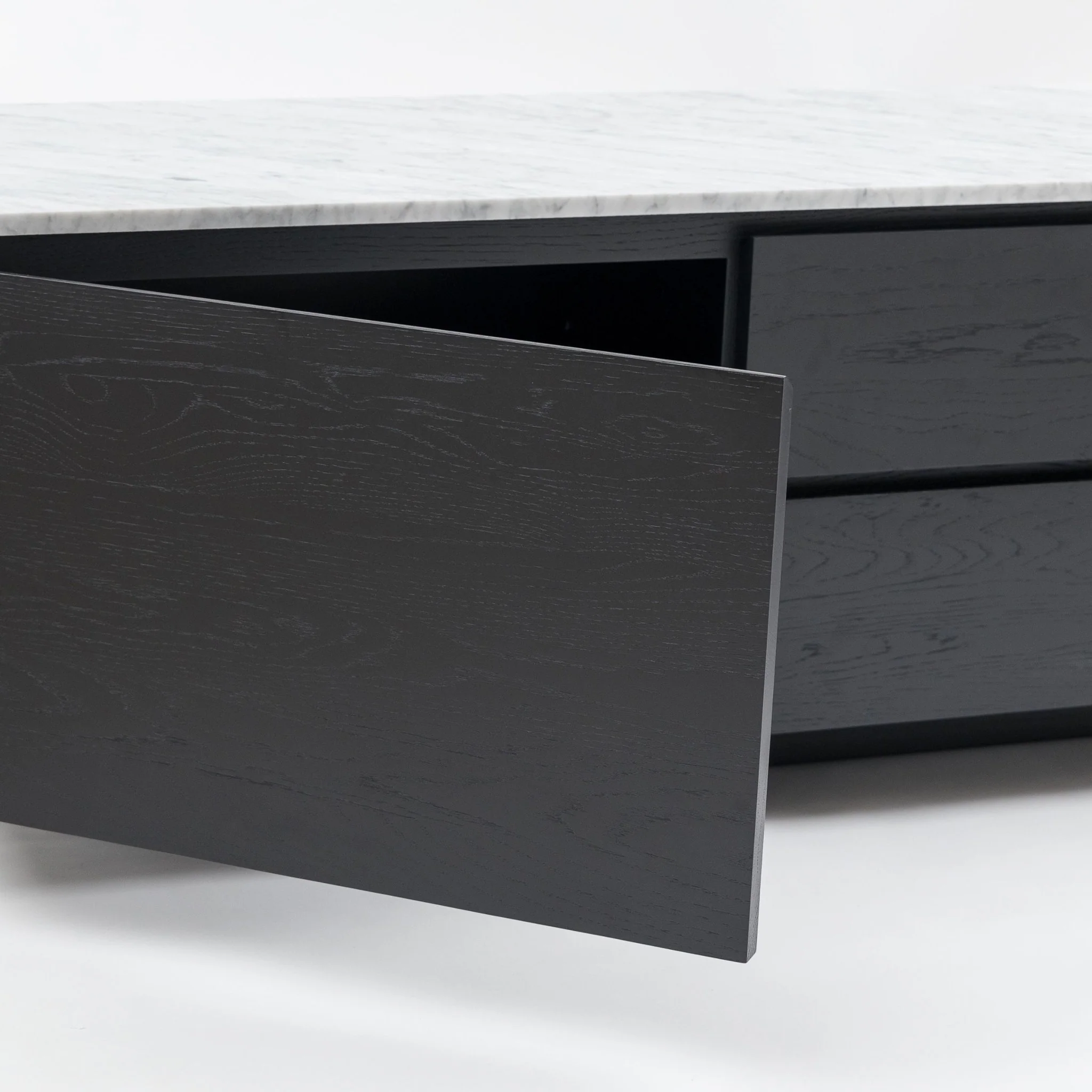 Kami 220 Entertainment Unit - Black Oak & Bianca Carrara - Image 10