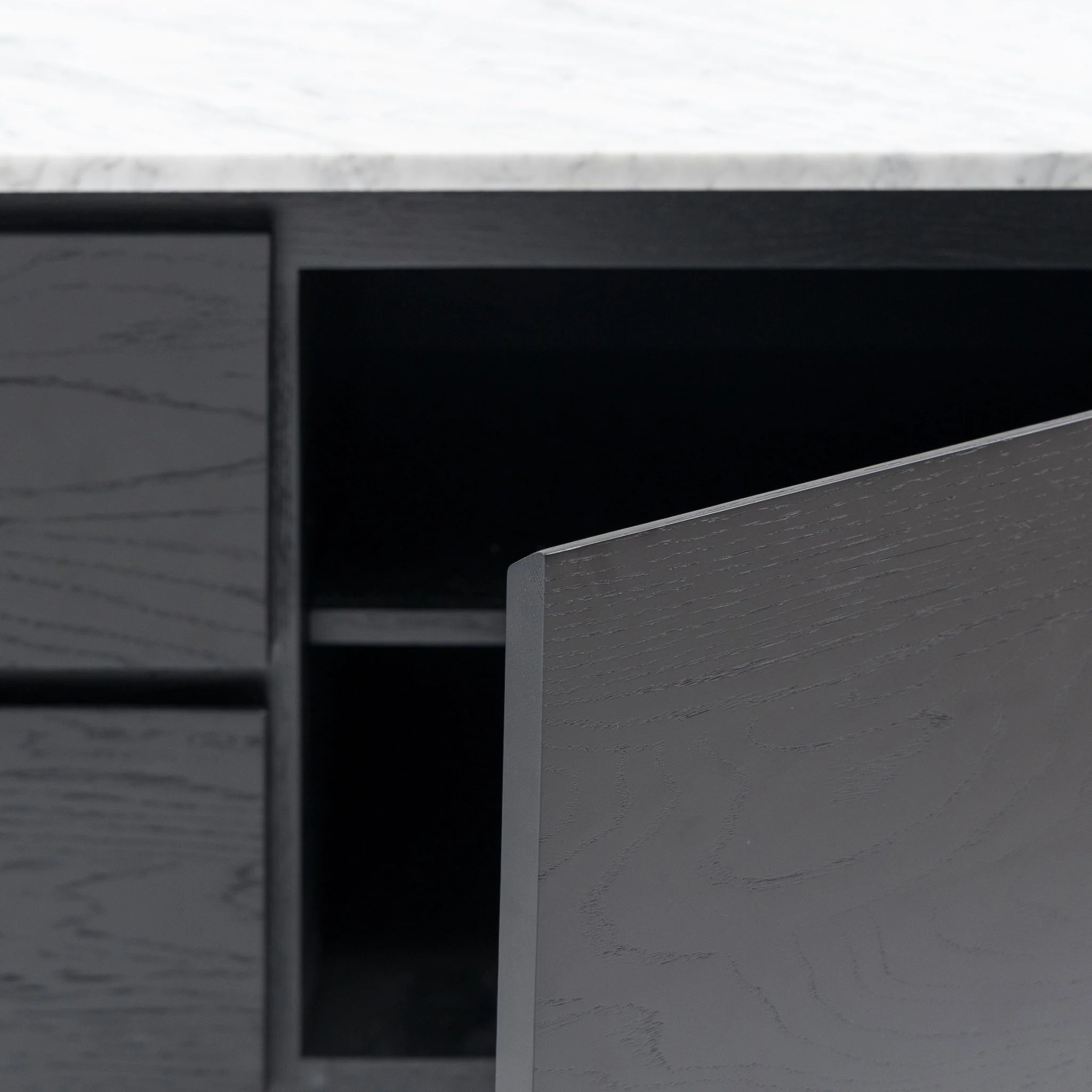 Kami 220 Entertainment Unit - Black Oak & Bianca Carrara - Image 12