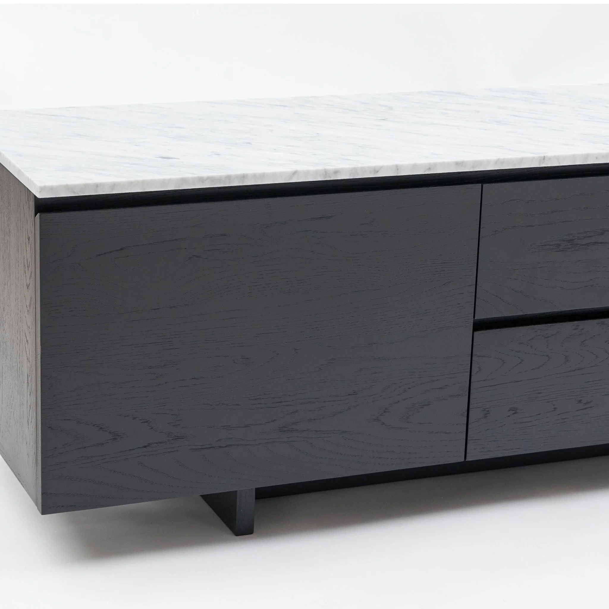 Kami 220 Entertainment Unit - Black Oak & Bianca Carrara - Image 7