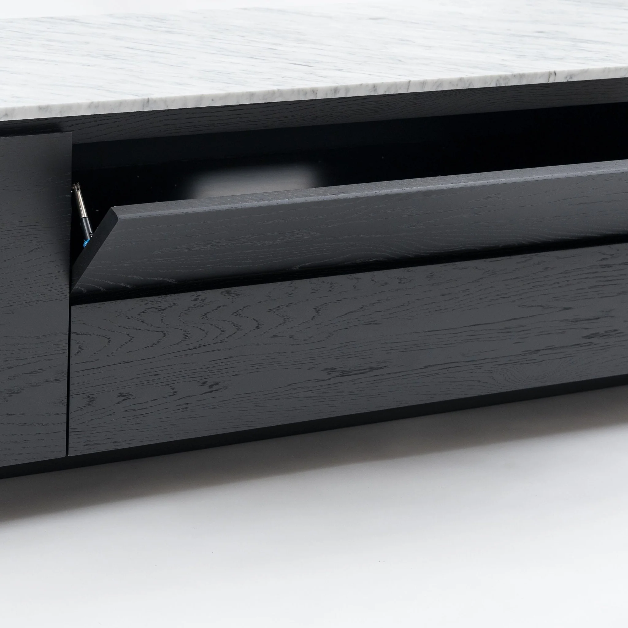 Kami 220 Entertainment Unit - Black Oak & Bianca Carrara - Image 8