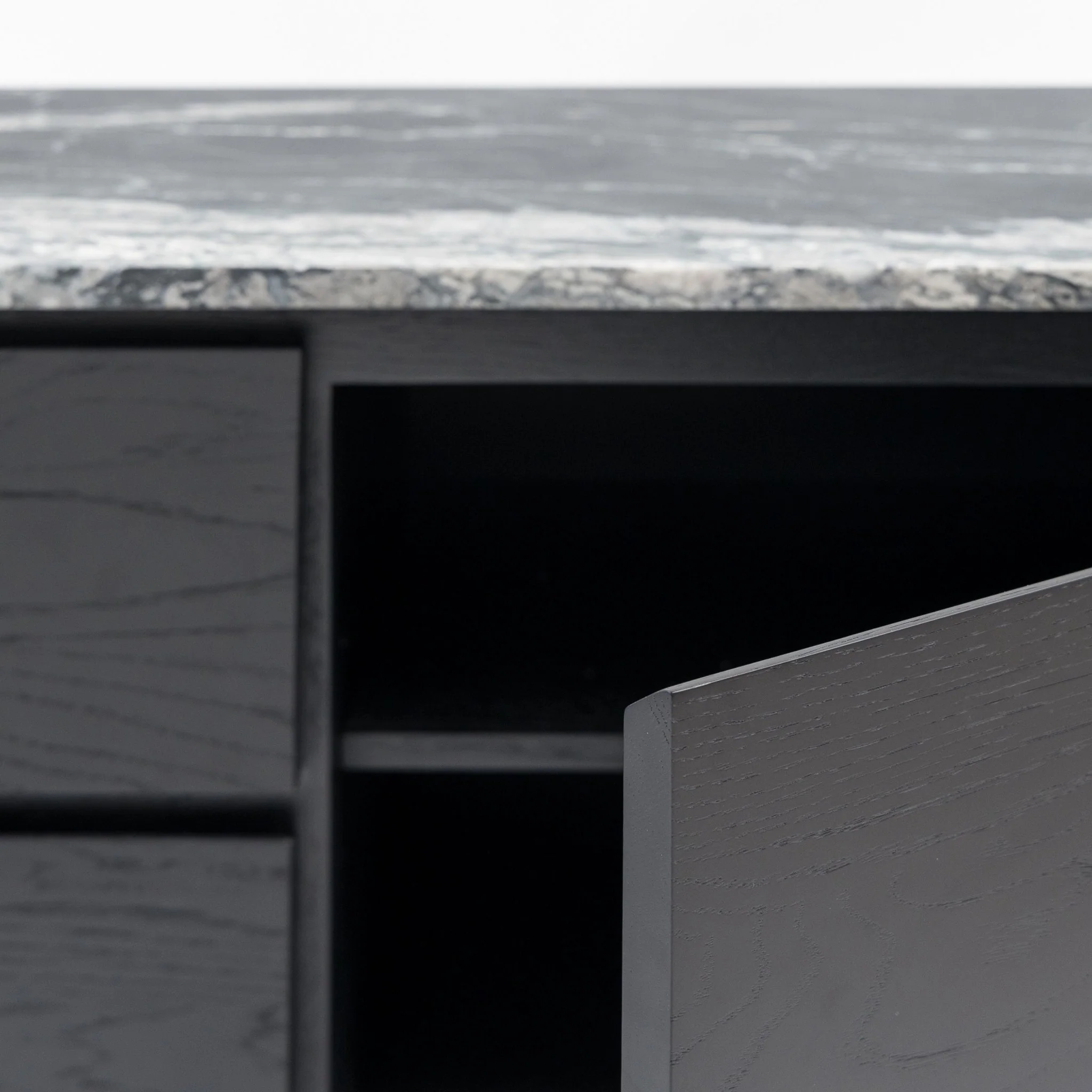 Kami 220 Entertainment Unit - Black Oak & Nero Perlato - Image 12