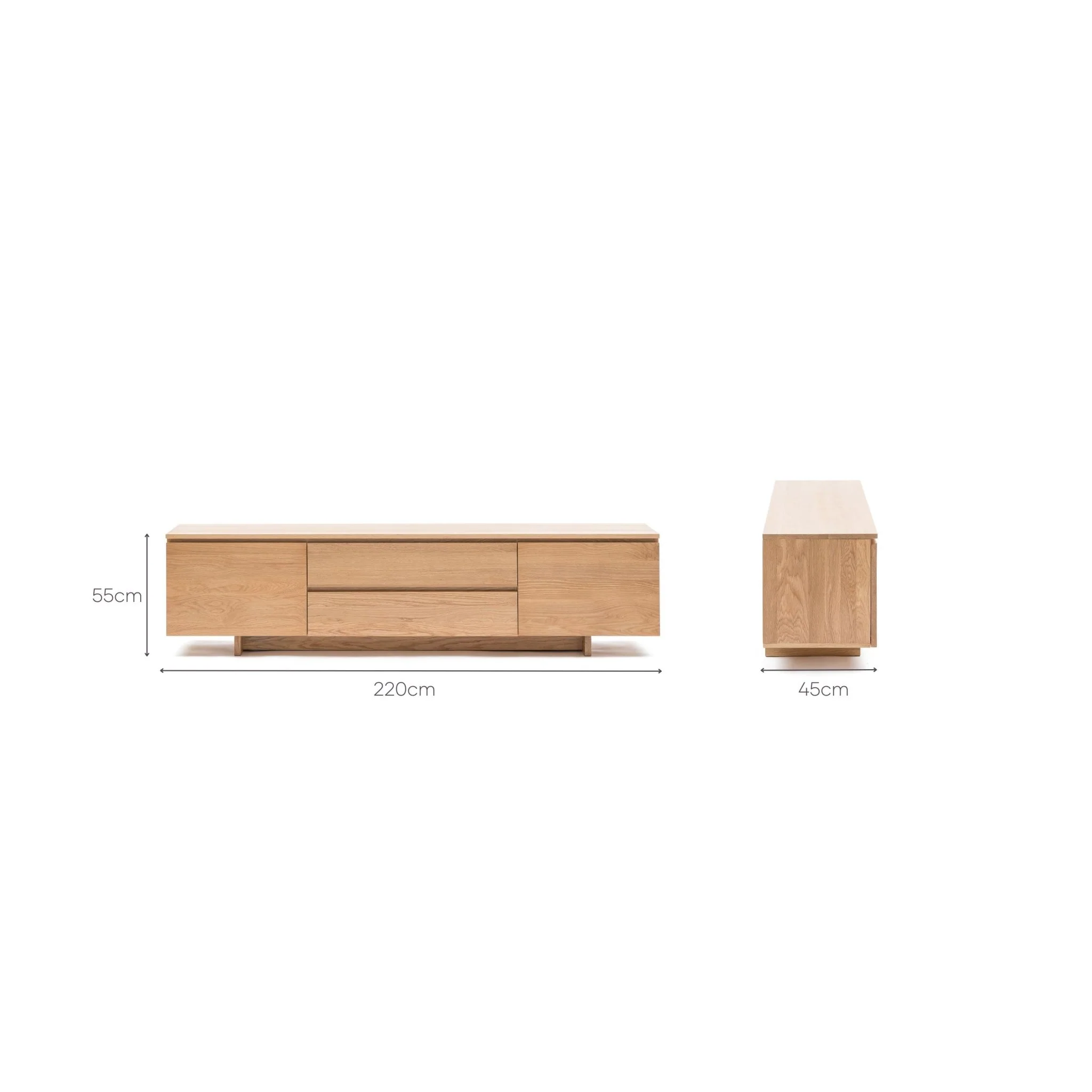 Kami 220 Entertainment Unit - Light Oak - Image 17