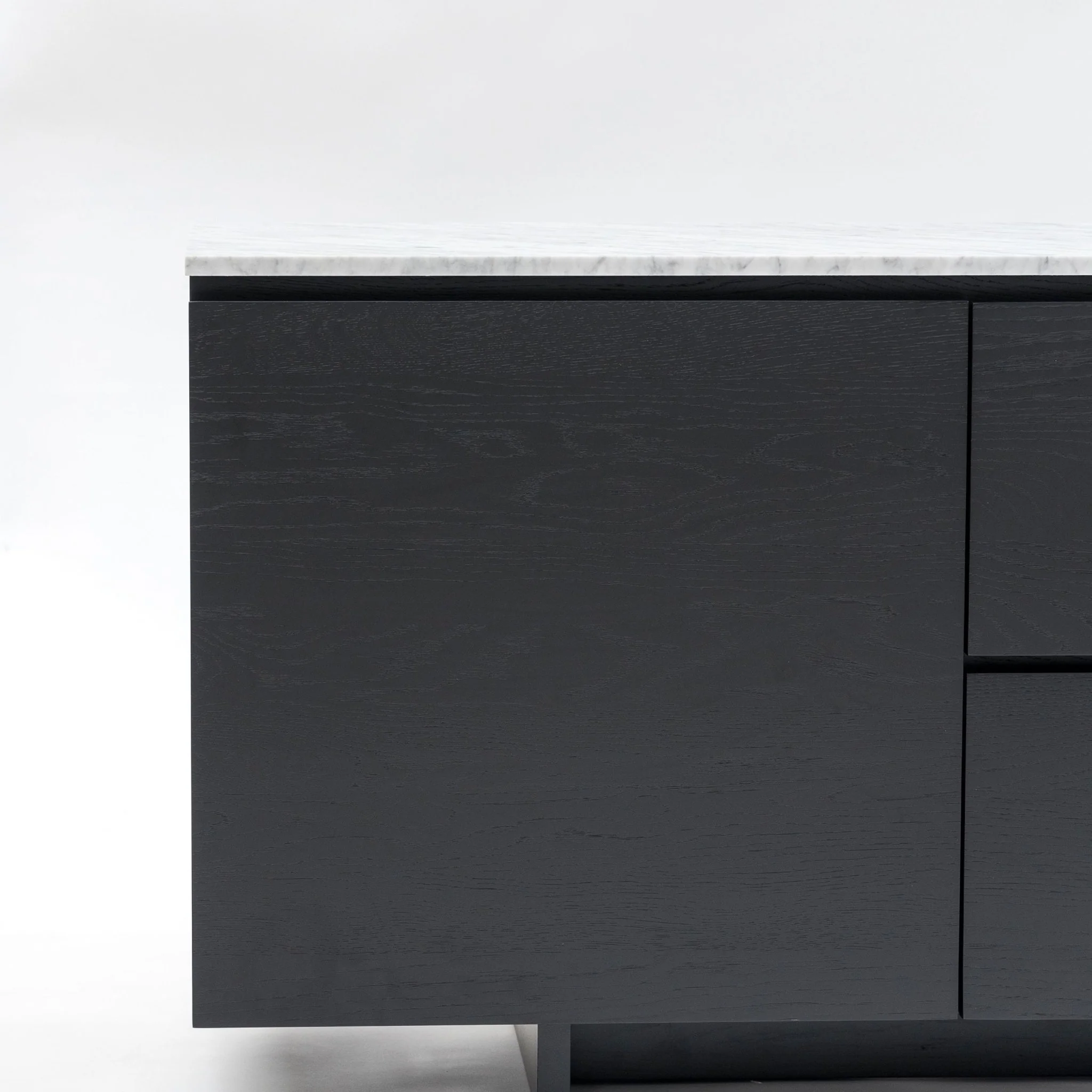 Kami 220 Sideboard - Black Oak & Bianca Carrara - Image 5