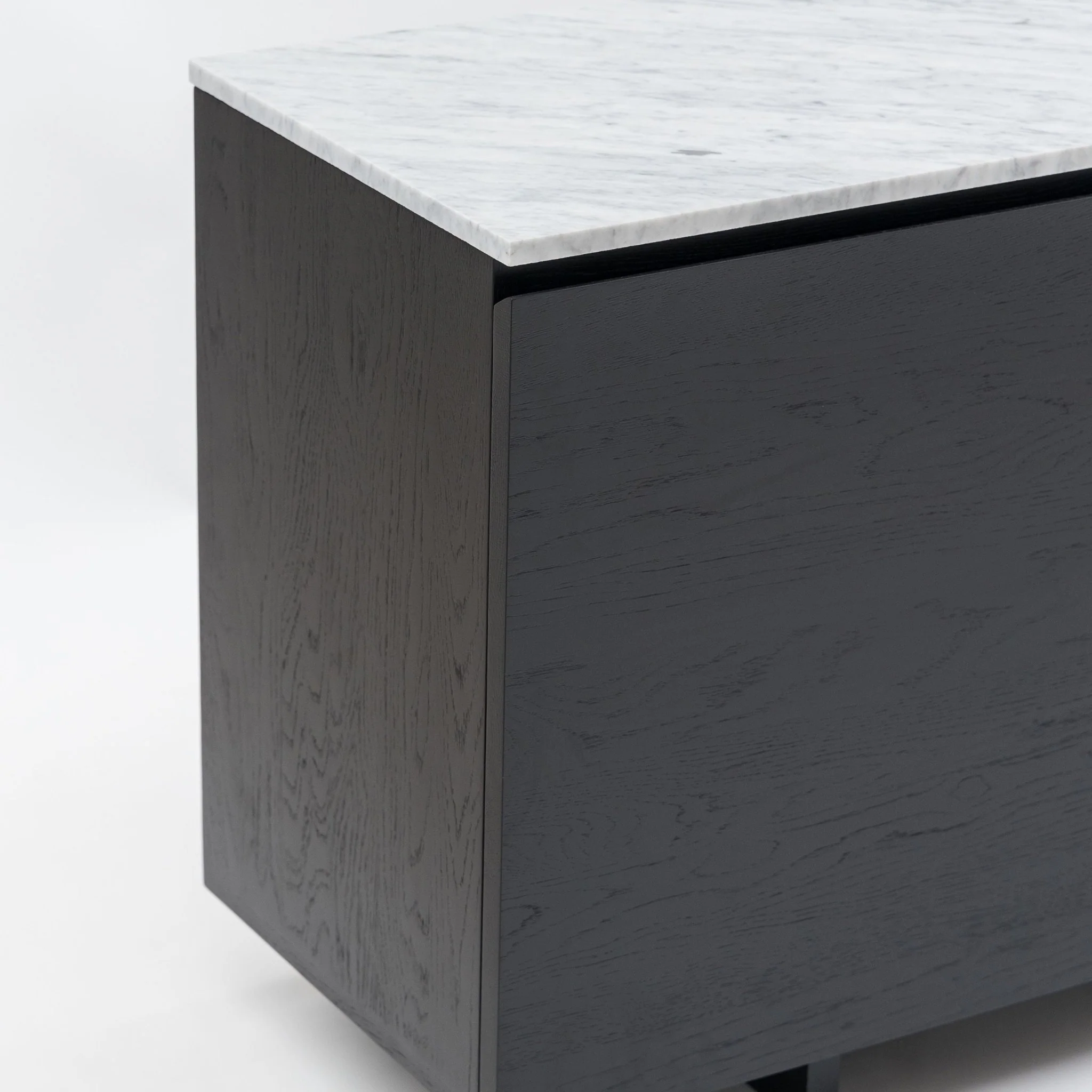 Kami 220 Sideboard - Black Oak & Bianca Carrara - Image 7