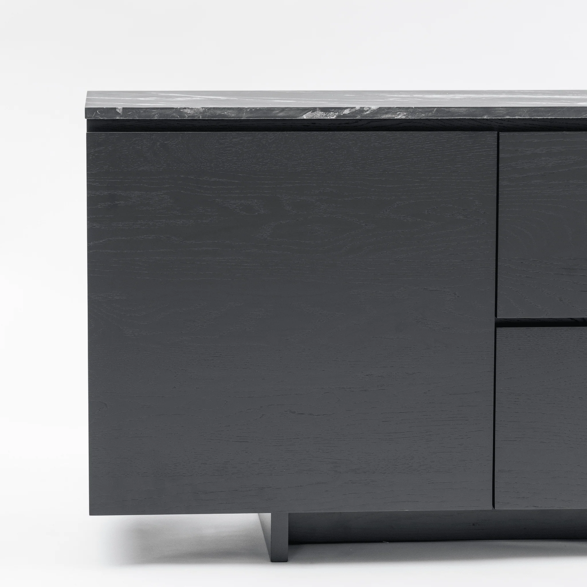 Kami 220 Sideboard - Black Oak & Nero Perlato - Image 5