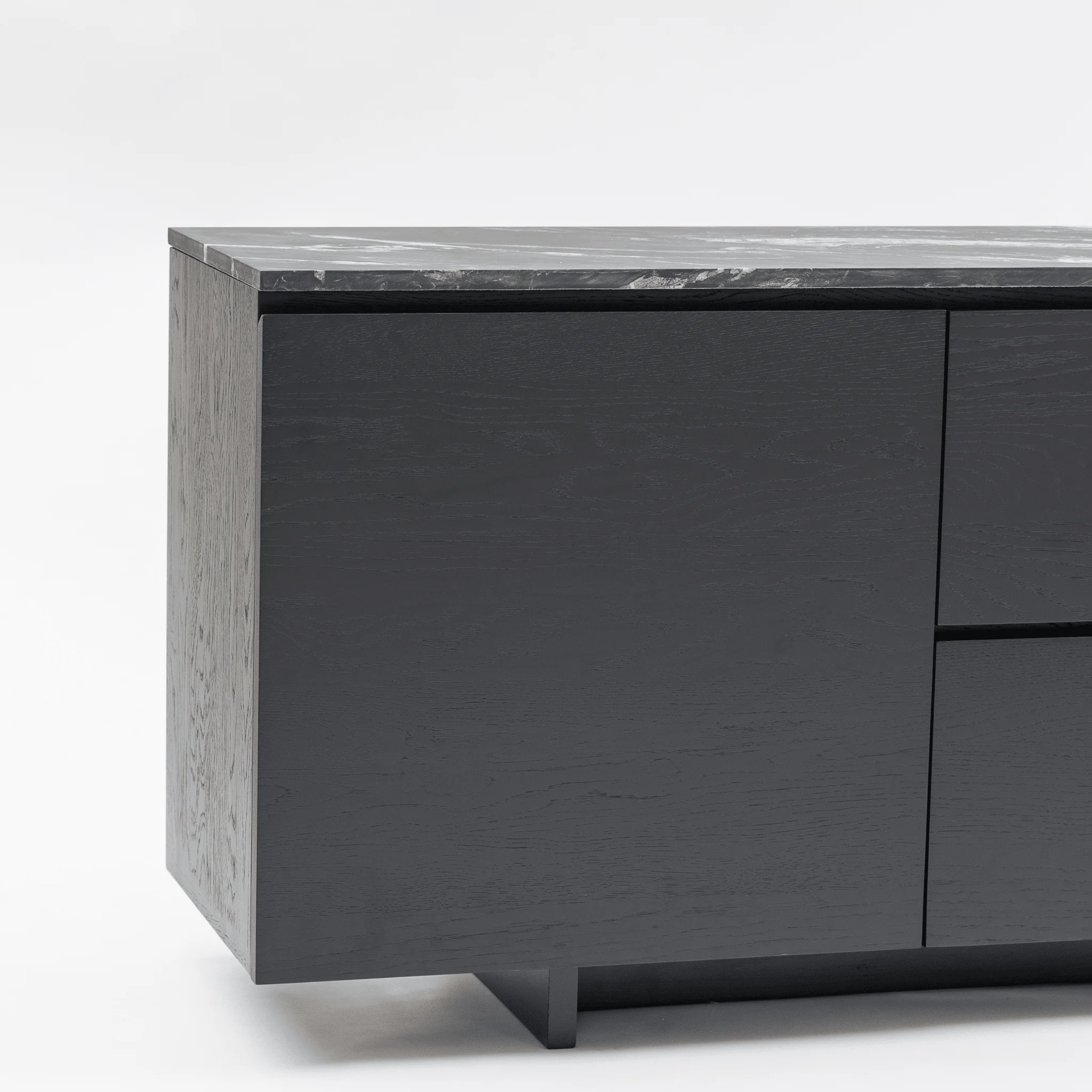 Kami 220 Sideboard - Black Oak & Nero Perlato - Image 6