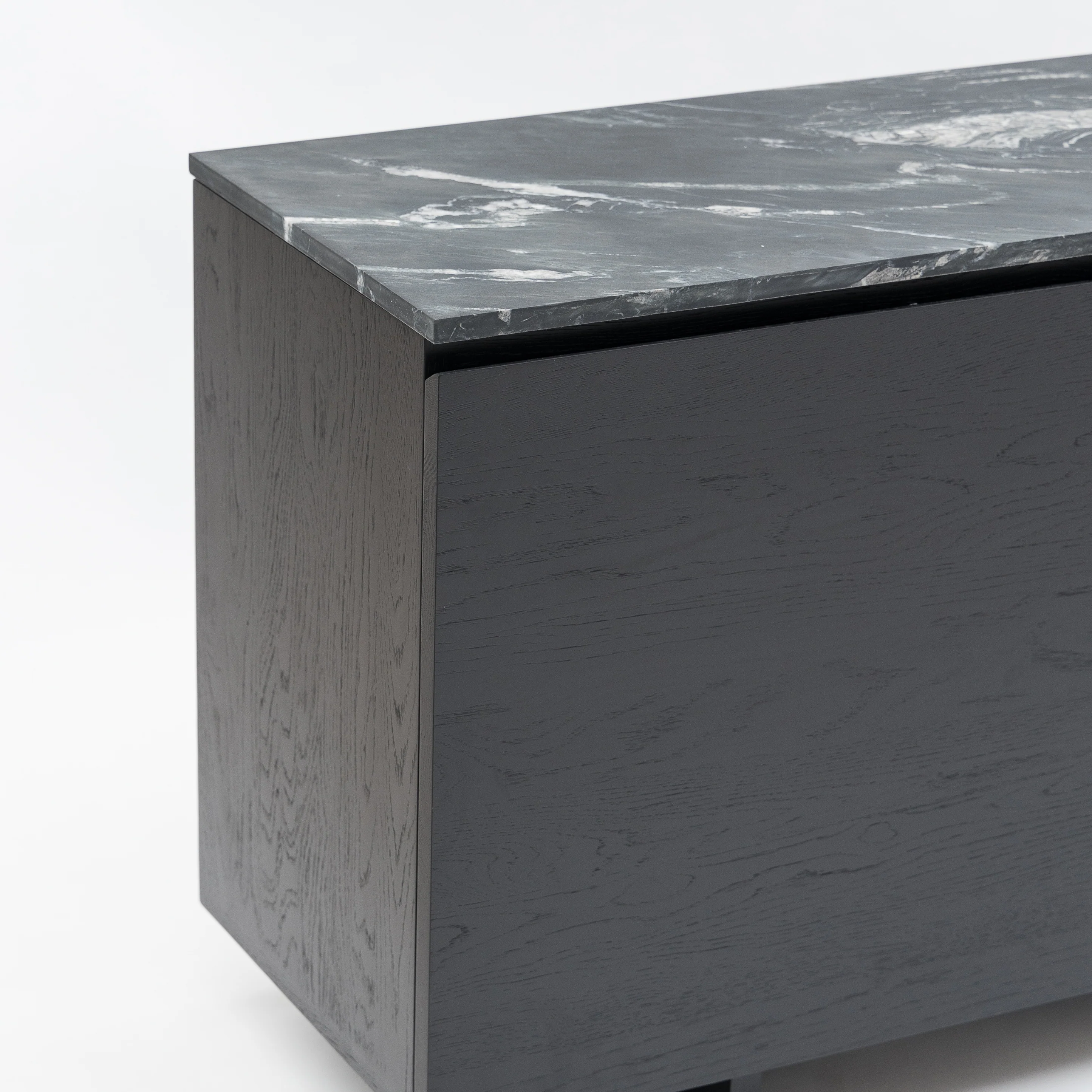 Kami 220 Sideboard - Black Oak & Nero Perlato - Image 7
