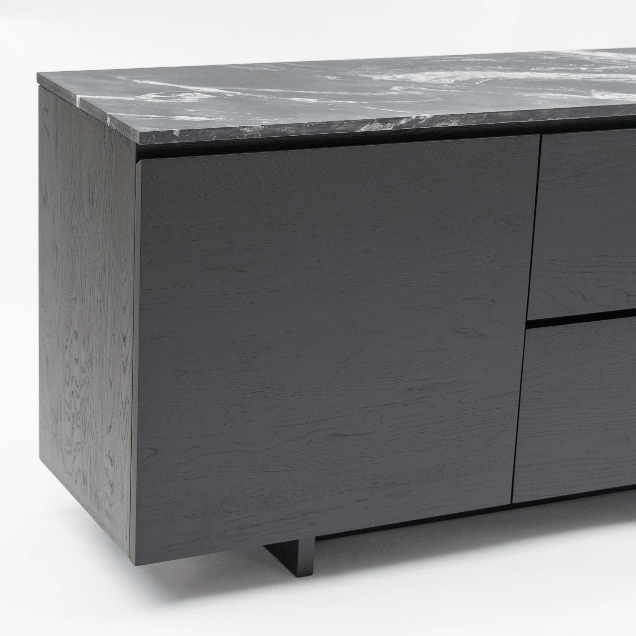 Kami 220 Sideboard - Black Oak & Nero Perlato - Image 8