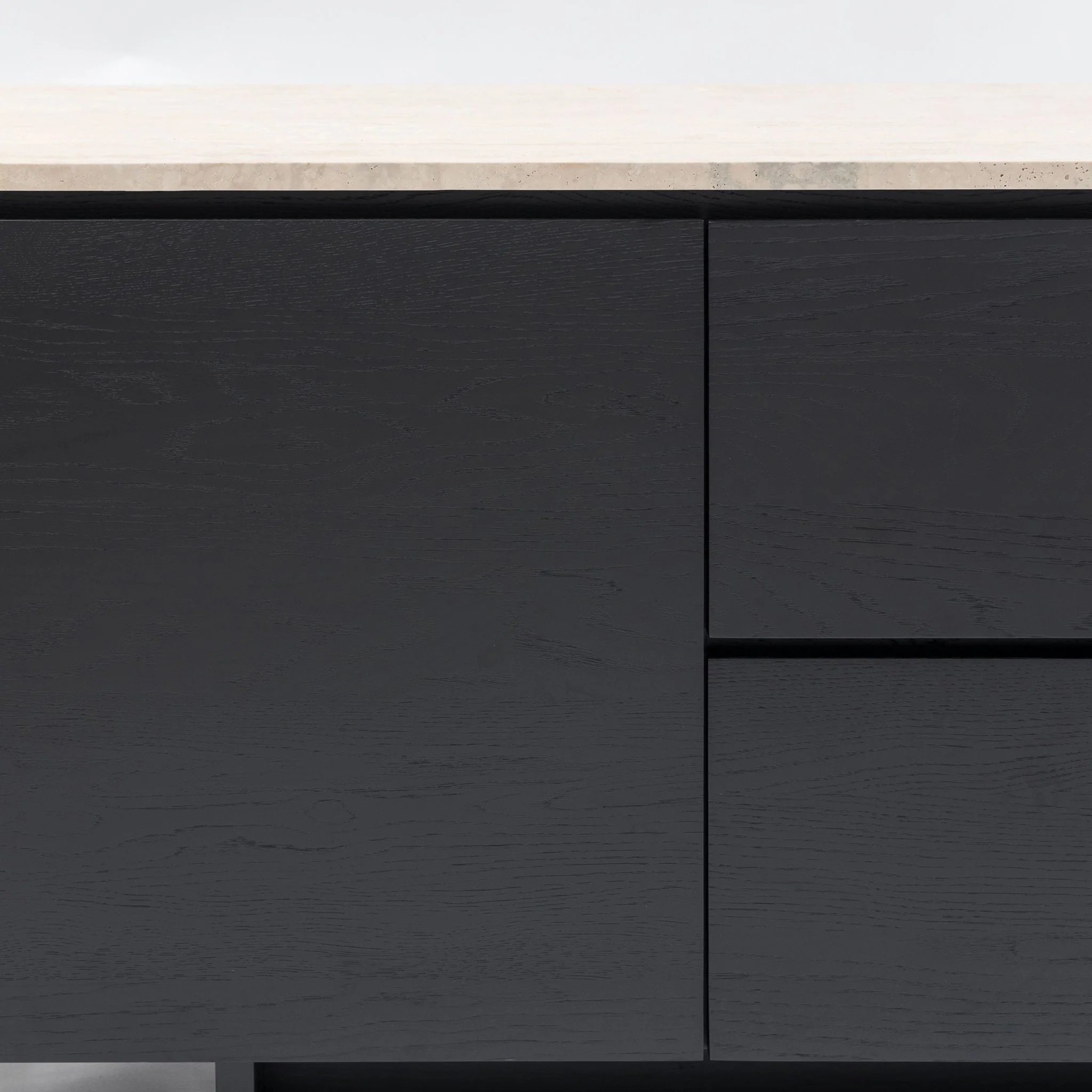 Kami 220 Sideboard - Black Oak & Travertine - Image 11