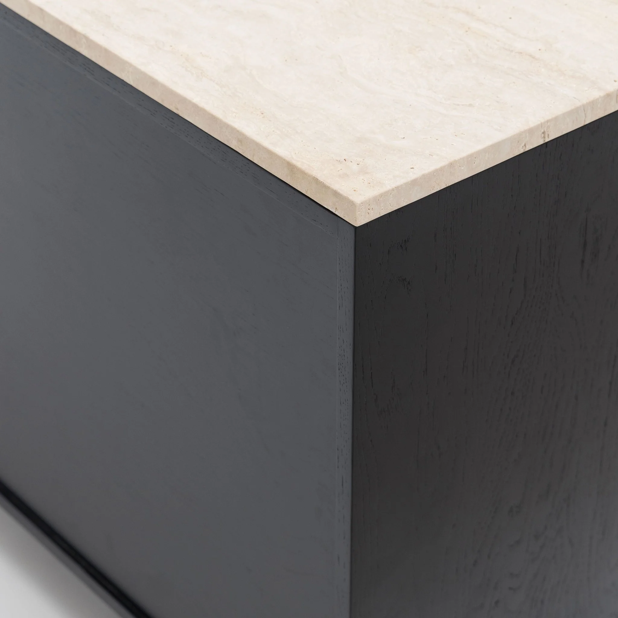 Kami 220 Sideboard - Black Oak & Travertine - Image 7